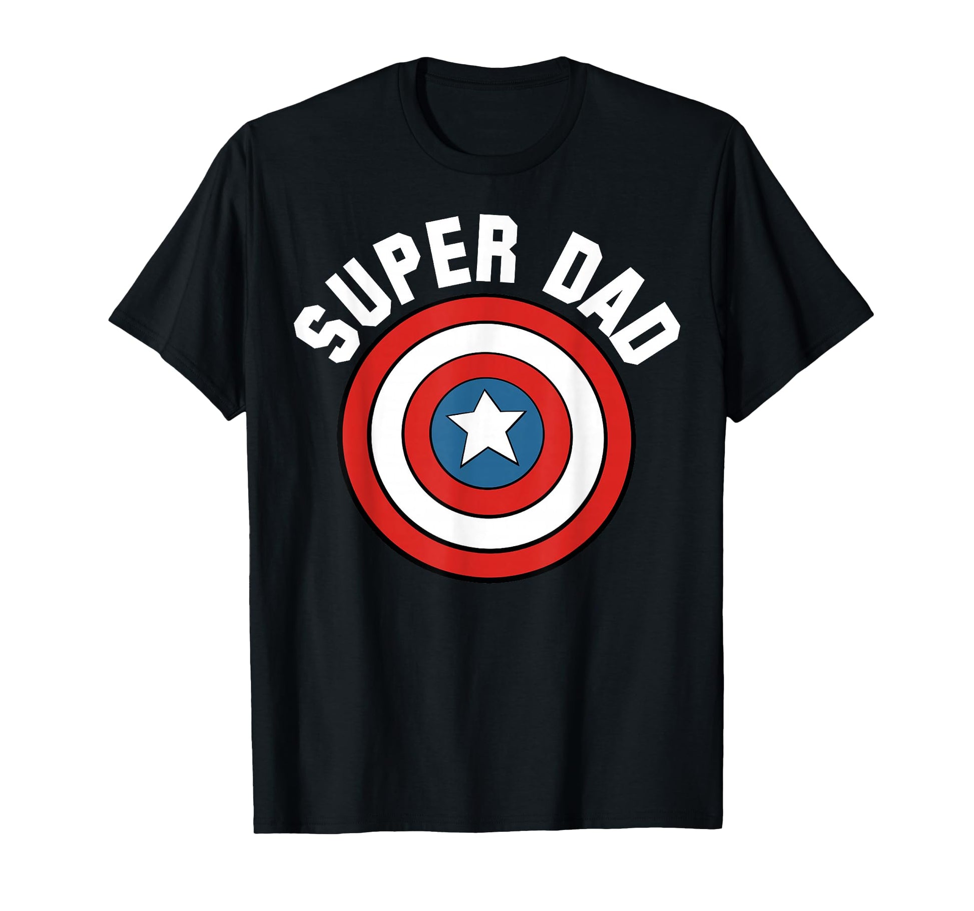 Marvel Fathers Day Super Dad Captain T-Shirt - Novelty Apparel for Adults - T-Shirt, Sweatshirt, Hoodie