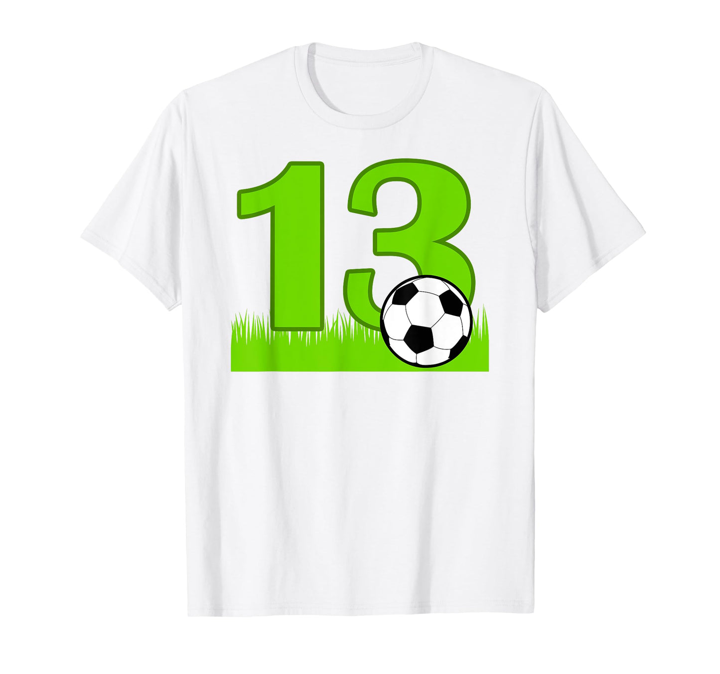 13Th Birthday Soccer 13 Years Old T-Shirt - Custom Art Print Men Women - T-Shirt, Sweatshirt, Hoodie