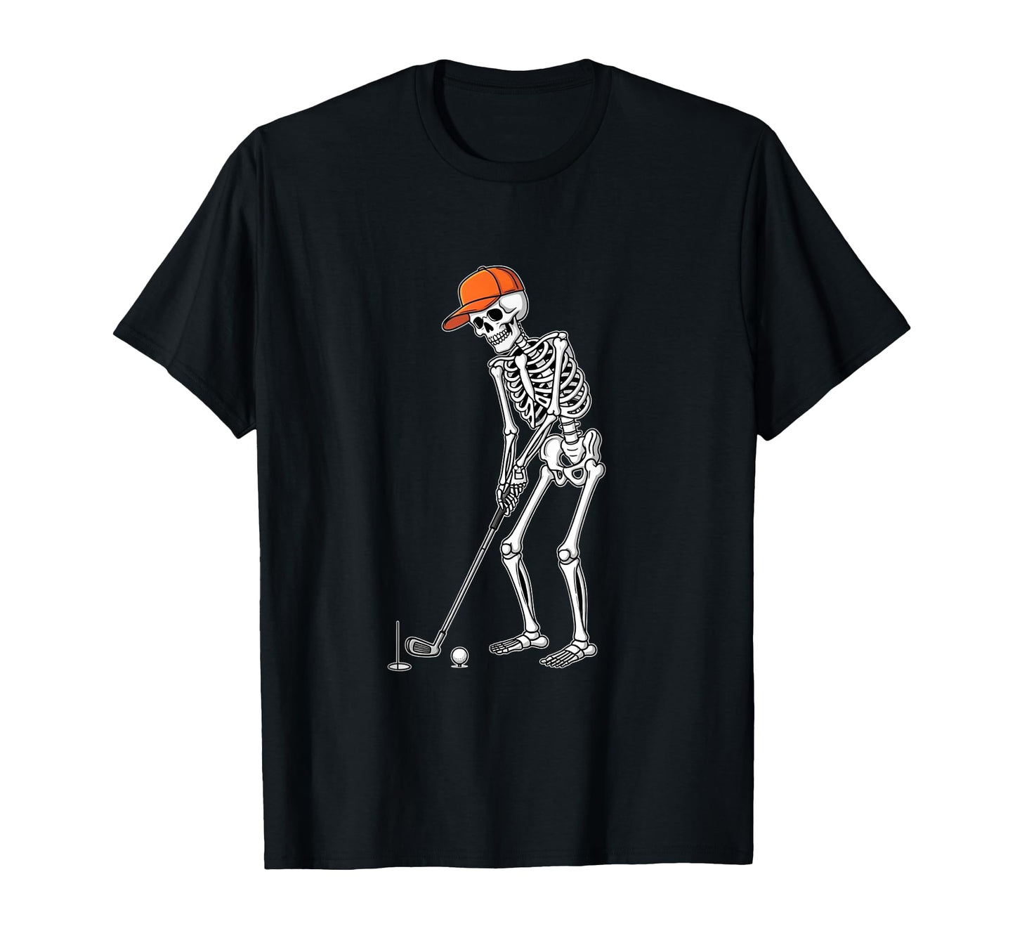 Skeleton Golf Halloween Golfer Golf Player T-Shirt - Unique Graphic Unisex - T-Shirt, Sweatshirt, Hoodie