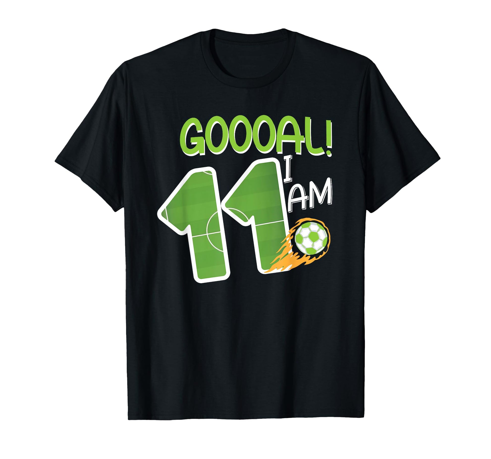 Soccer Im 11 Years Old Birthday T-Shirt - Casual Everyday Wear Men Women - T-Shirt, Sweatshirt, Hoodie