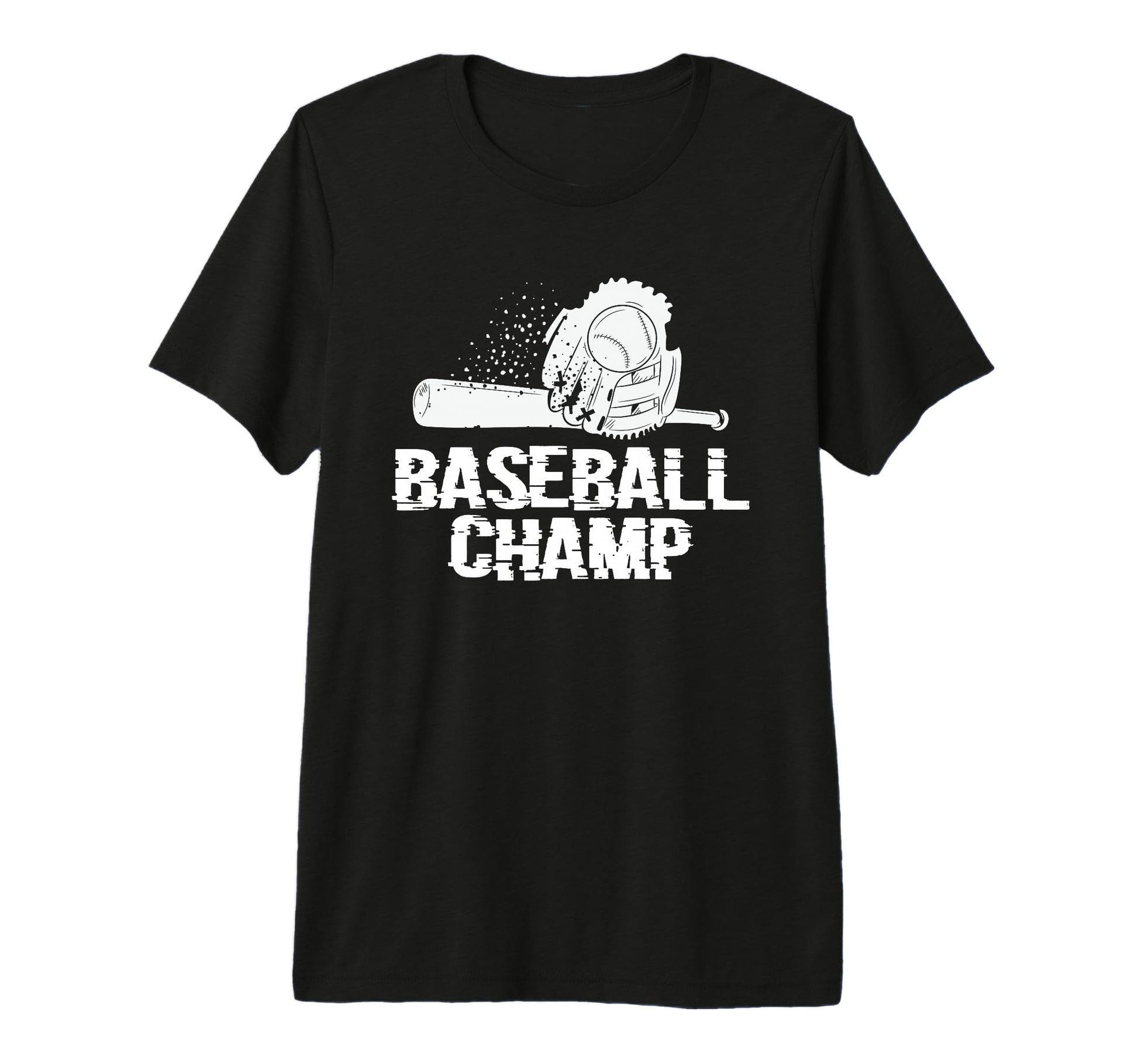 Baseball Champ Baseball Player Baseball T-Shirt - Unique Graphic Men Women - T-Shirt, Sweatshirt, Hoodie
