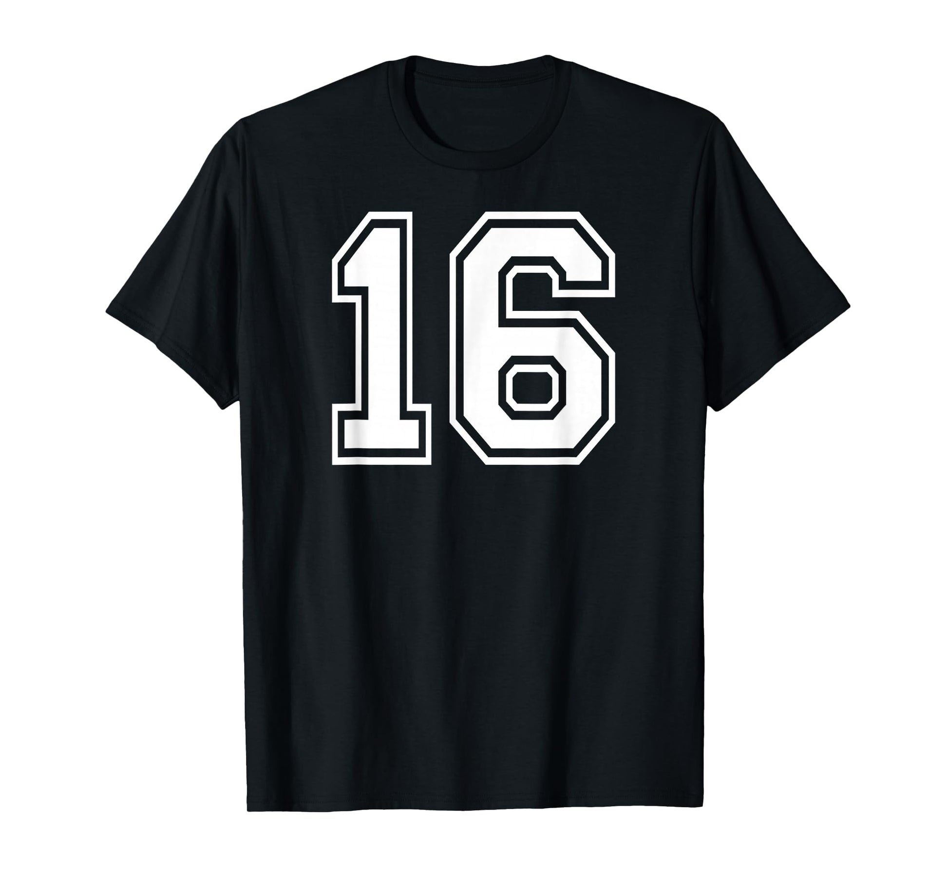 16 Number Sixteen Team Sports Sweet T-Shirt - Fun Novelty Design Men Women - T-Shirt, Sweatshirt, Hoodie