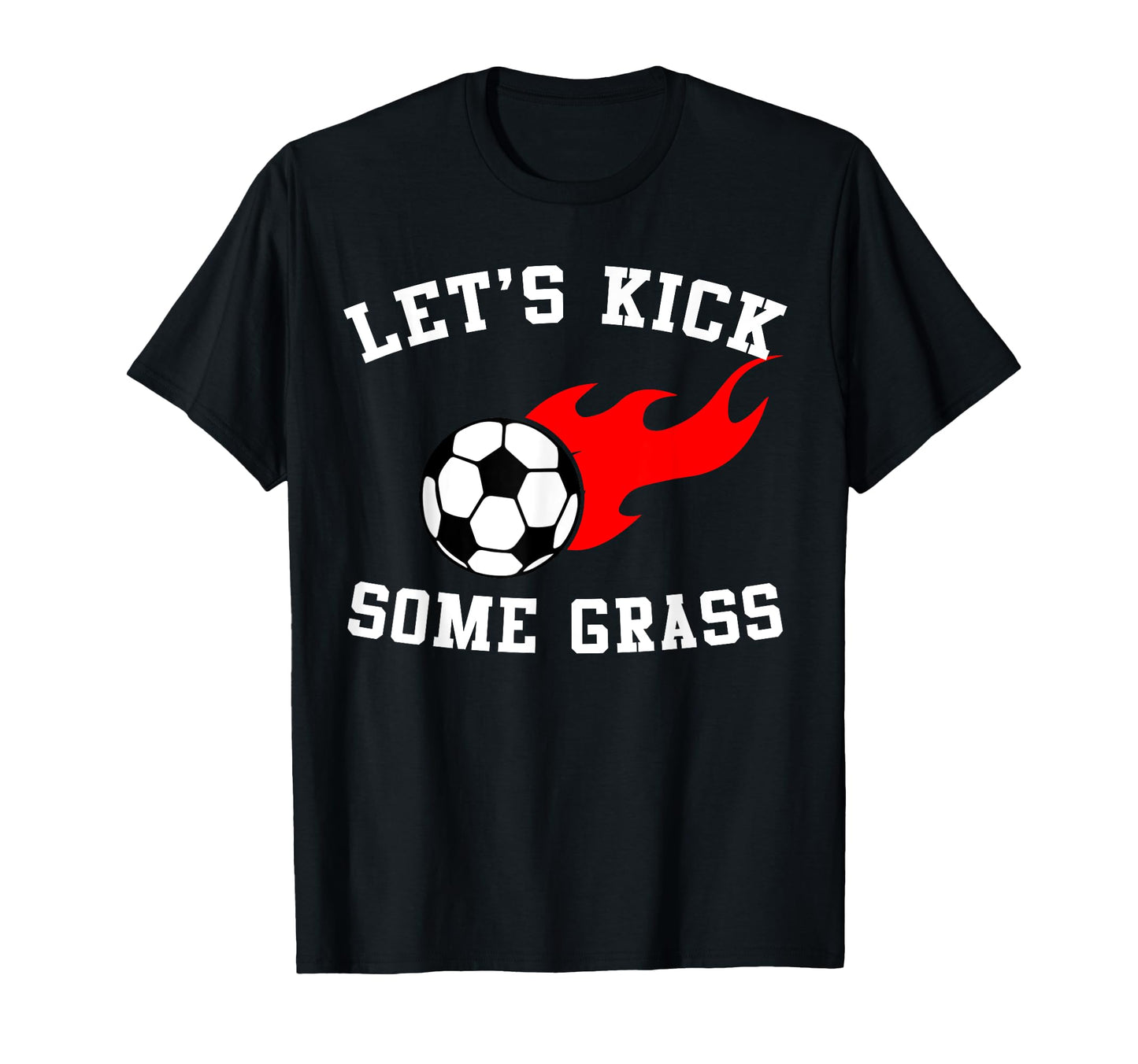Flaming Soccer Ball Soccer Fan T-Shirt - Unique Graphic Men Women - T-Shirt, Sweatshirt, Hoodie