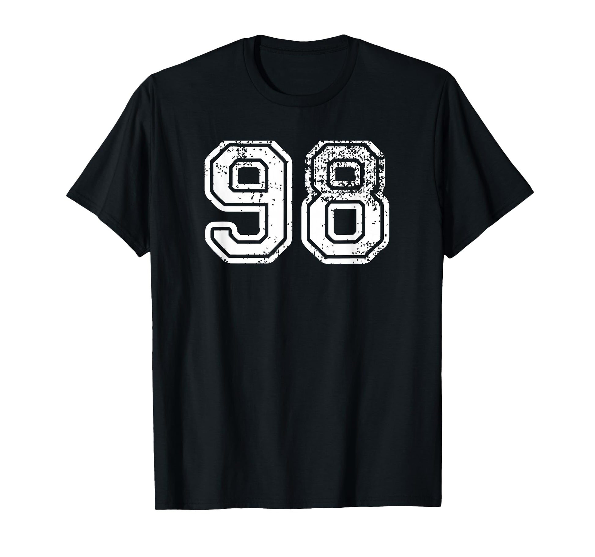 Number 98 Baseball Football Soccer T-Shirt - Unique Graphic for Adults - T-Shirt, Sweatshirt, Hoodie
