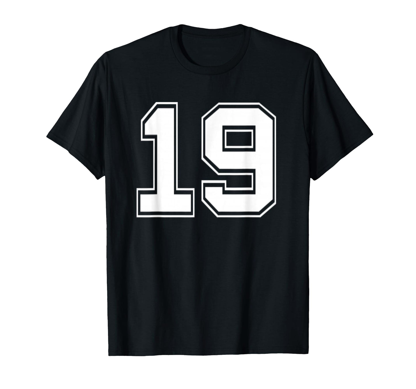 Number 19 Baseball Football Soccer T-Shirt - Aesthetic Graphic Men Women - T-Shirt, Sweatshirt, Hoodie