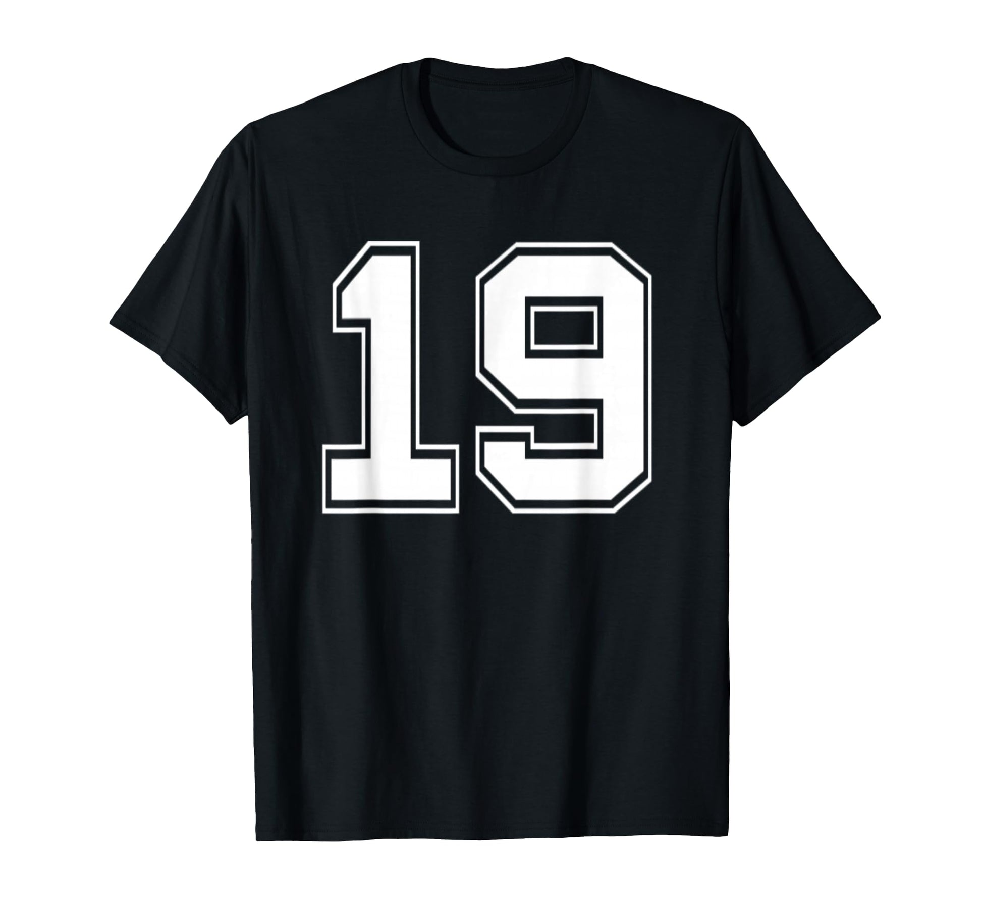 Number 19 Baseball Football Soccer T-Shirt - Aesthetic Graphic Men Women - T-Shirt, Sweatshirt, Hoodie