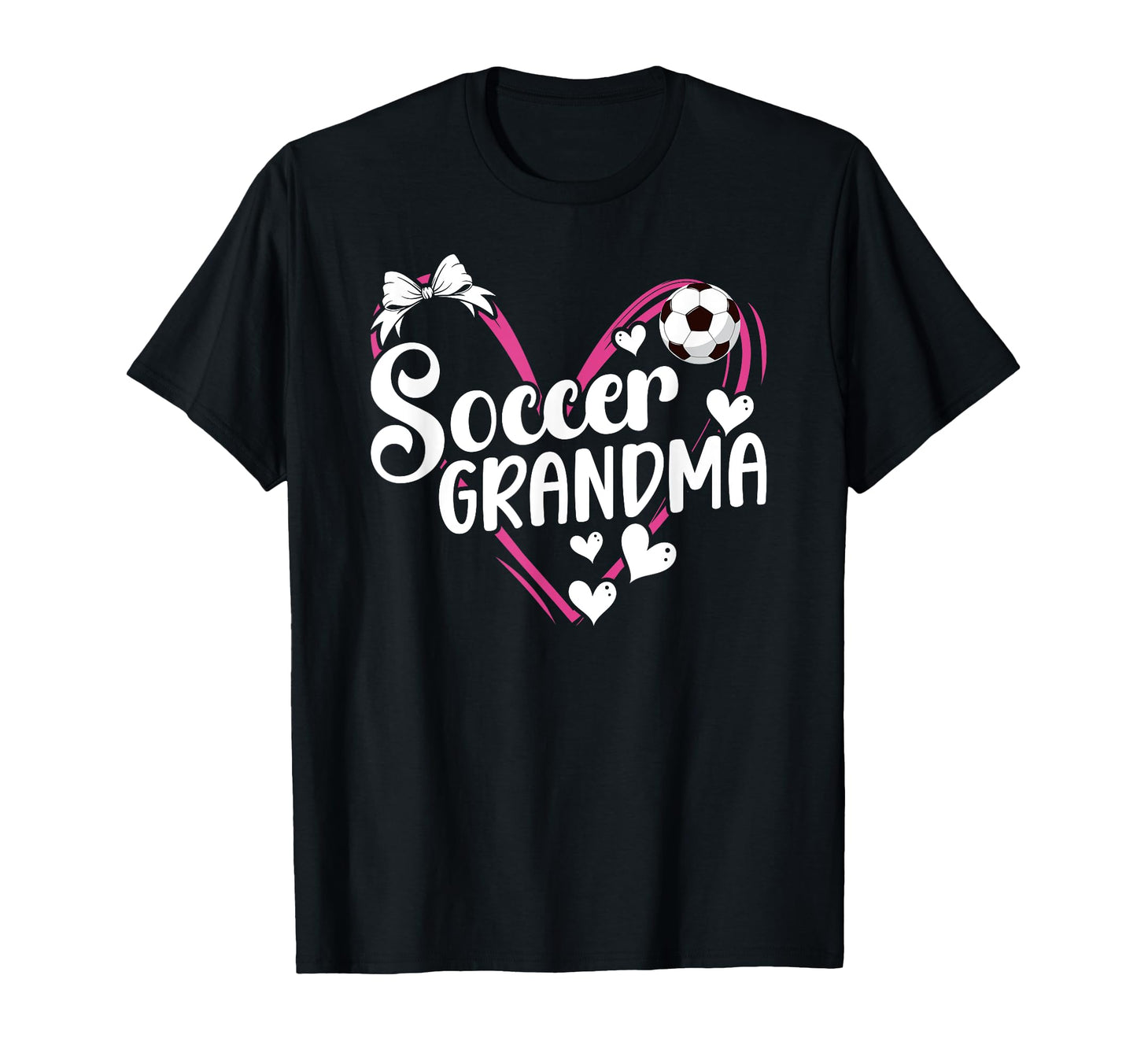Soccer Grandma Heart Grandma Soccer T-Shirt - Custom Art Print Men Women - T-Shirt, Sweatshirt, Hoodie