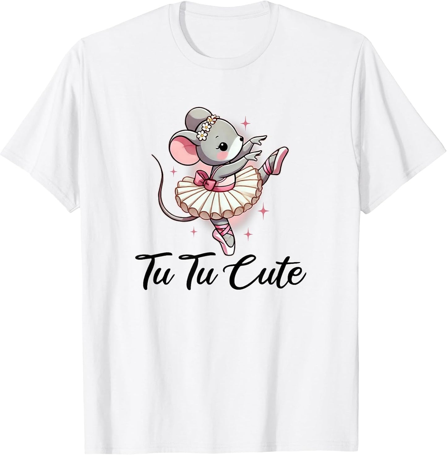 Cute Cartoon Mouse Ballerina Tutu Unisex T-shirt, Sweatshirt, Hoodie, Long Sleeve Tee - T-Shirt, Sweatshirt, Hoodie