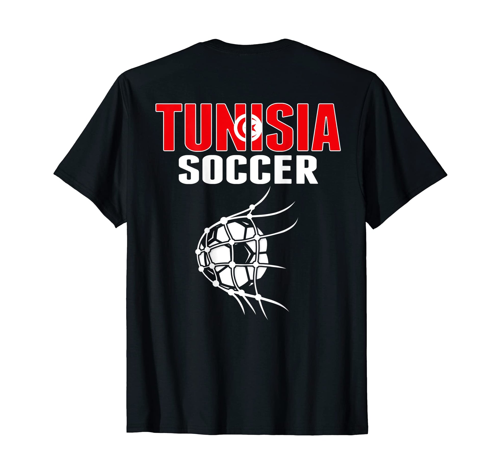 Tunisia Soccer Fans Jersey Support T-Shirt - Custom Art Print Men Women - T-Shirt, Sweatshirt, Hoodie