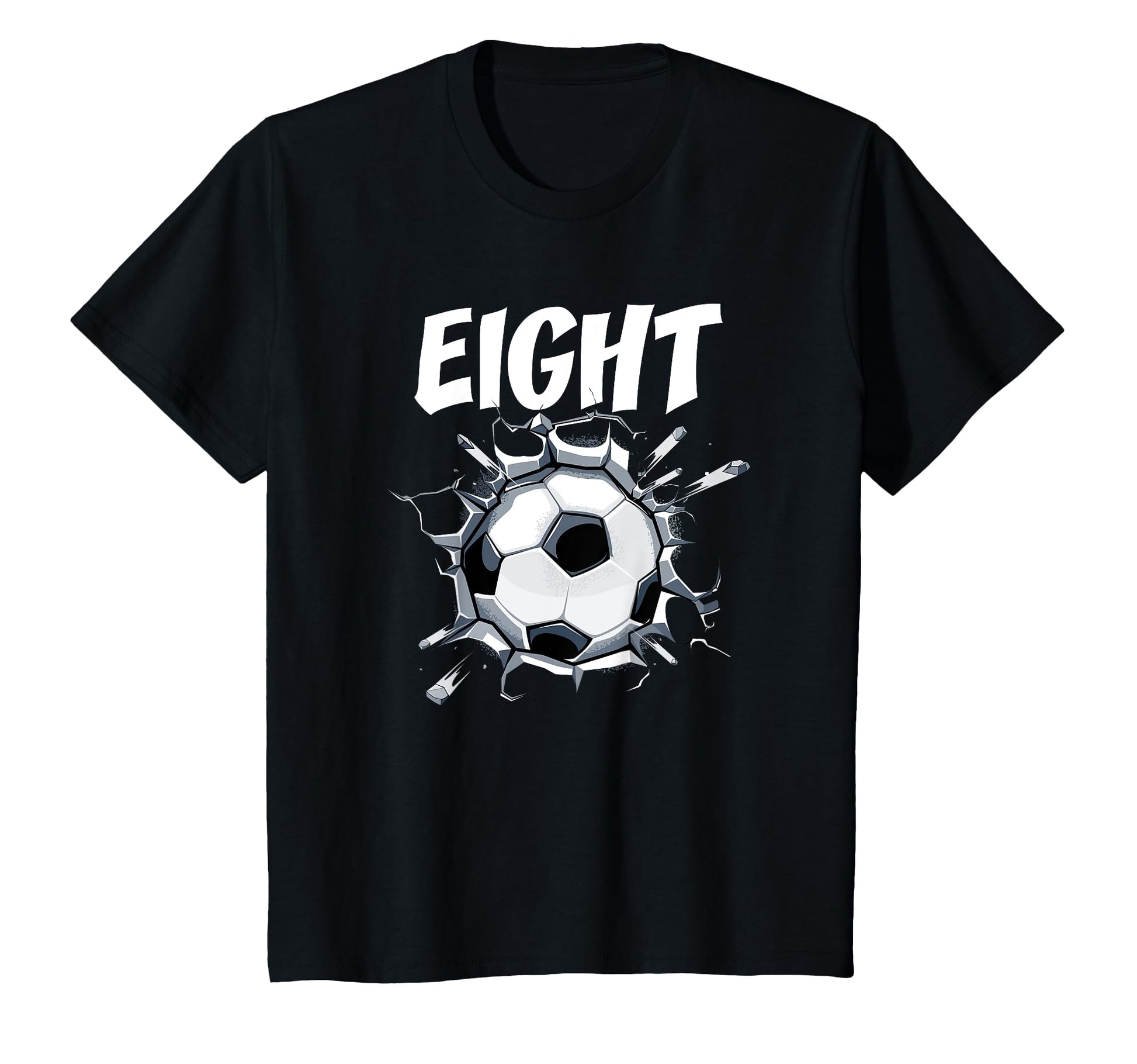 8 Year Old Soccer Birthday Party Theme T-Shirt - Novelty Apparel Unisex - T-Shirt, Sweatshirt, Hoodie