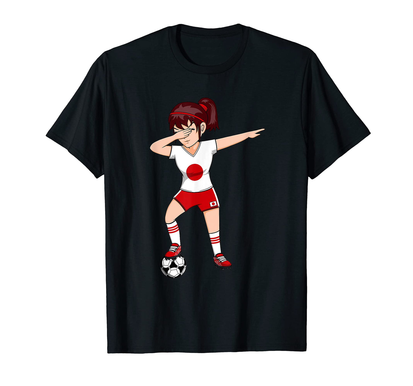 Dabbing Soccer Japan Jersey Japanese T-Shirt - Novelty Apparel for Adults - T-Shirt, Sweatshirt, Hoodie