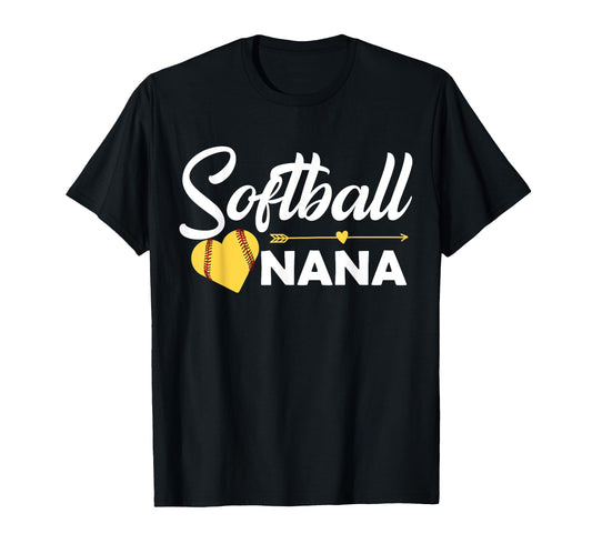Ball Nana Love Playing Baseball Softball T-Shirt - Novelty Apparel Unisex - T-Shirt, Sweatshirt, Hoodie