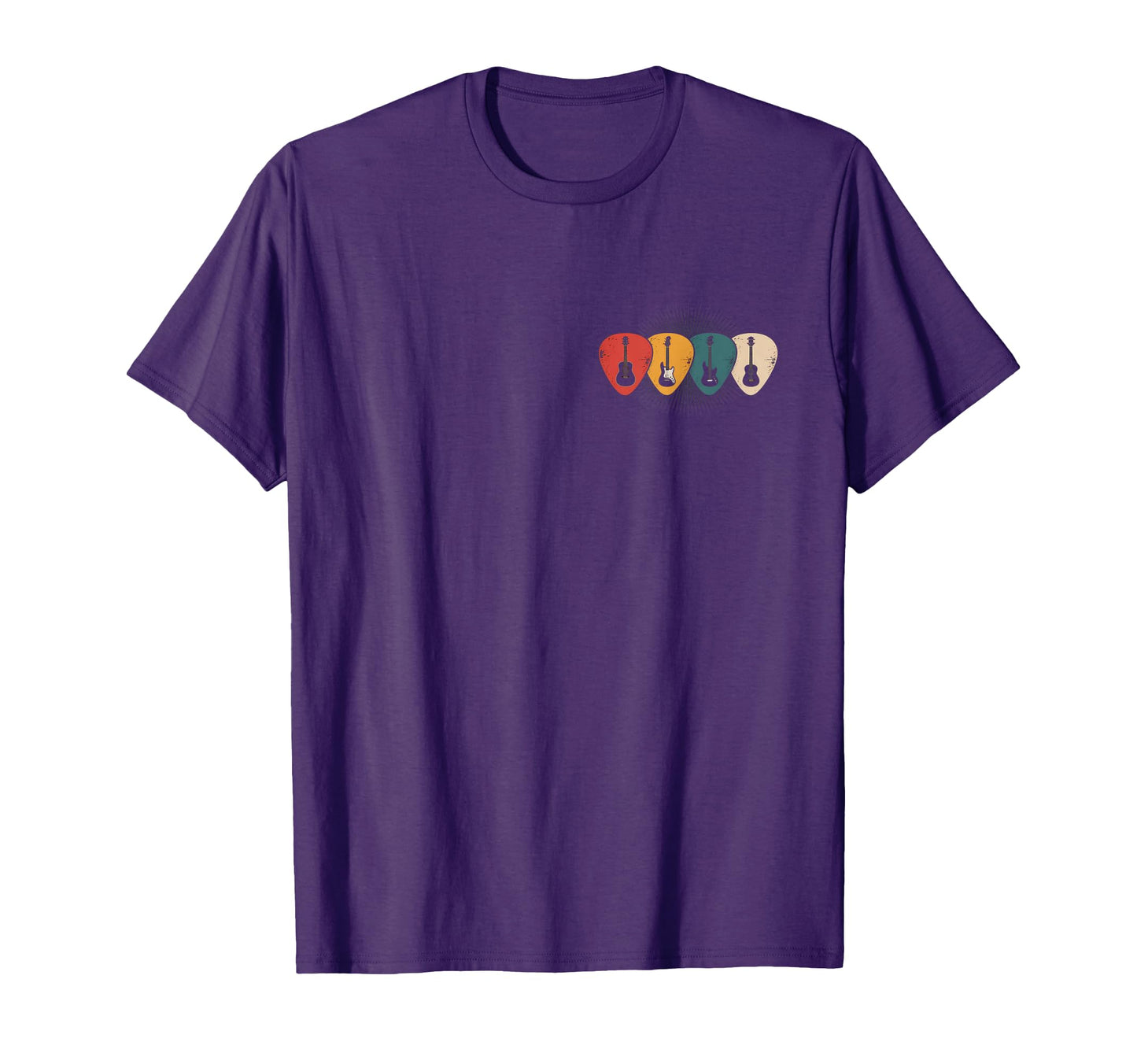 Guitar Pick Collection Musician Gifts T-Shirt - Casual Everyday Wear Unisex - T-Shirt, Sweatshirt, Hoodie