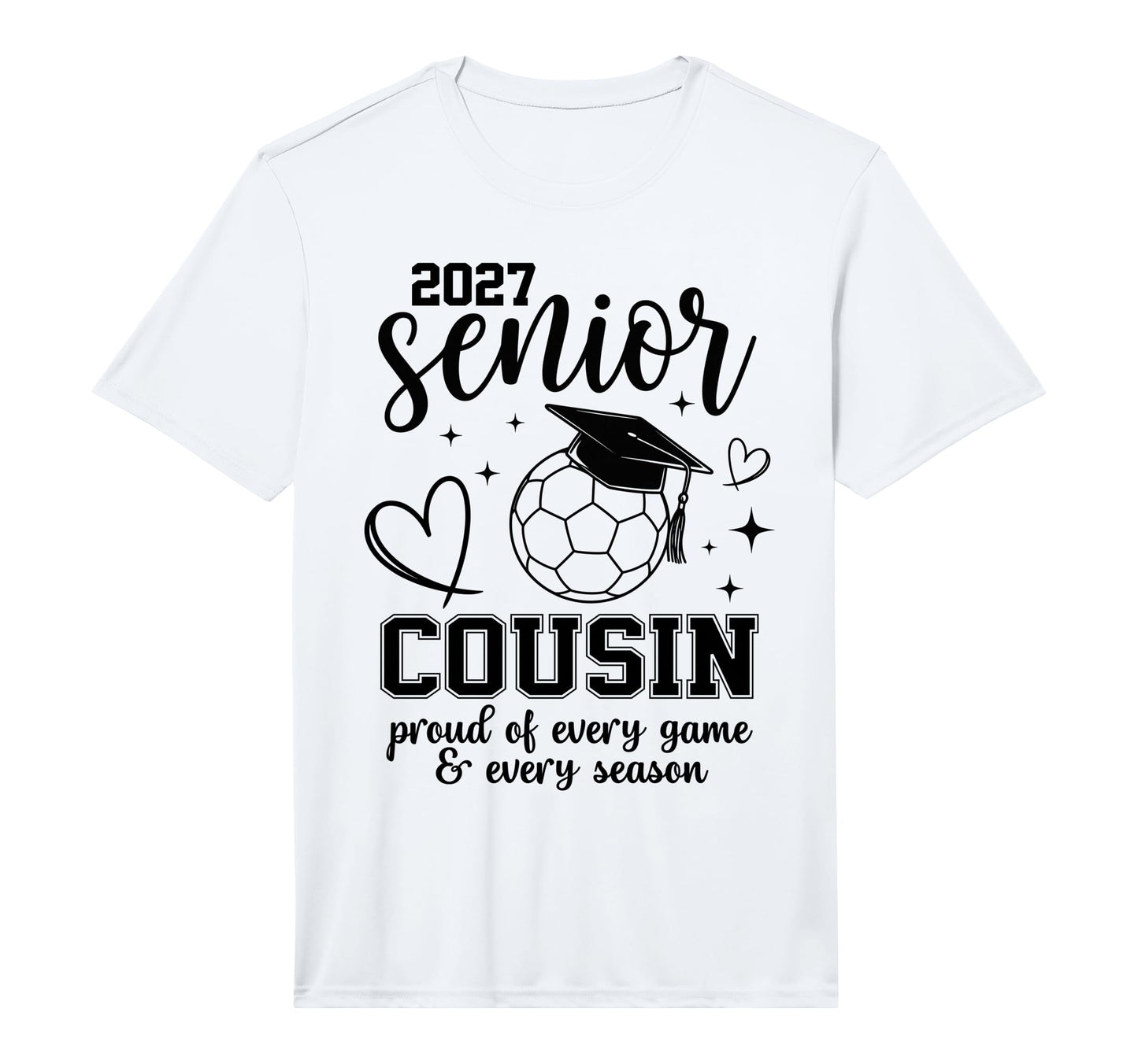 2027 Senior Soccer Cousin Proud T-Shirt - Streetwear Style for Adults - T-Shirt, Sweatshirt, Hoodie