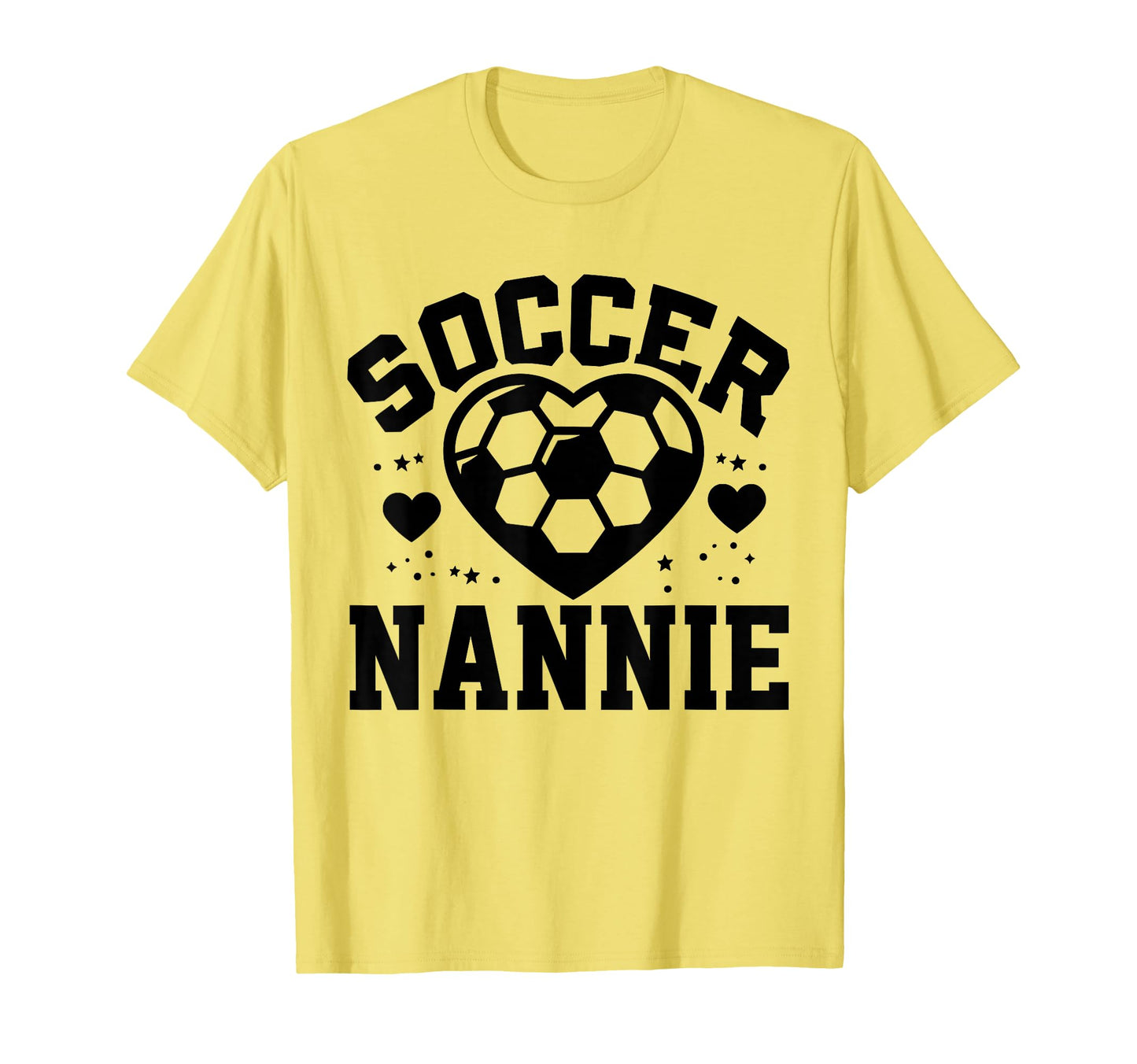 Soccer Nannie Heart Nannie Soccer Player T-Shirt - Minimalist Print Unisex - T-Shirt, Sweatshirt, Hoodie