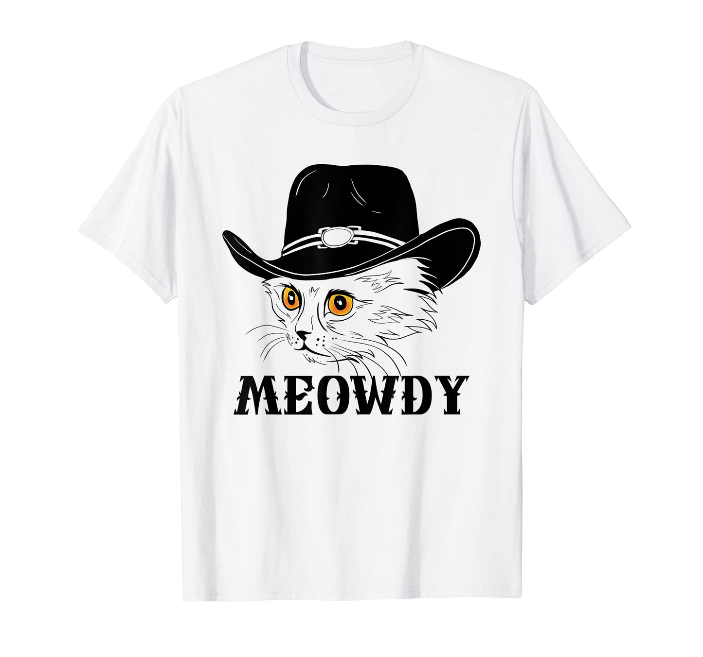 Meowdy Funny Howdy Cat Dad Joke T-Shirt - Custom Art Print Men Women - T-Shirt, Sweatshirt, Hoodie