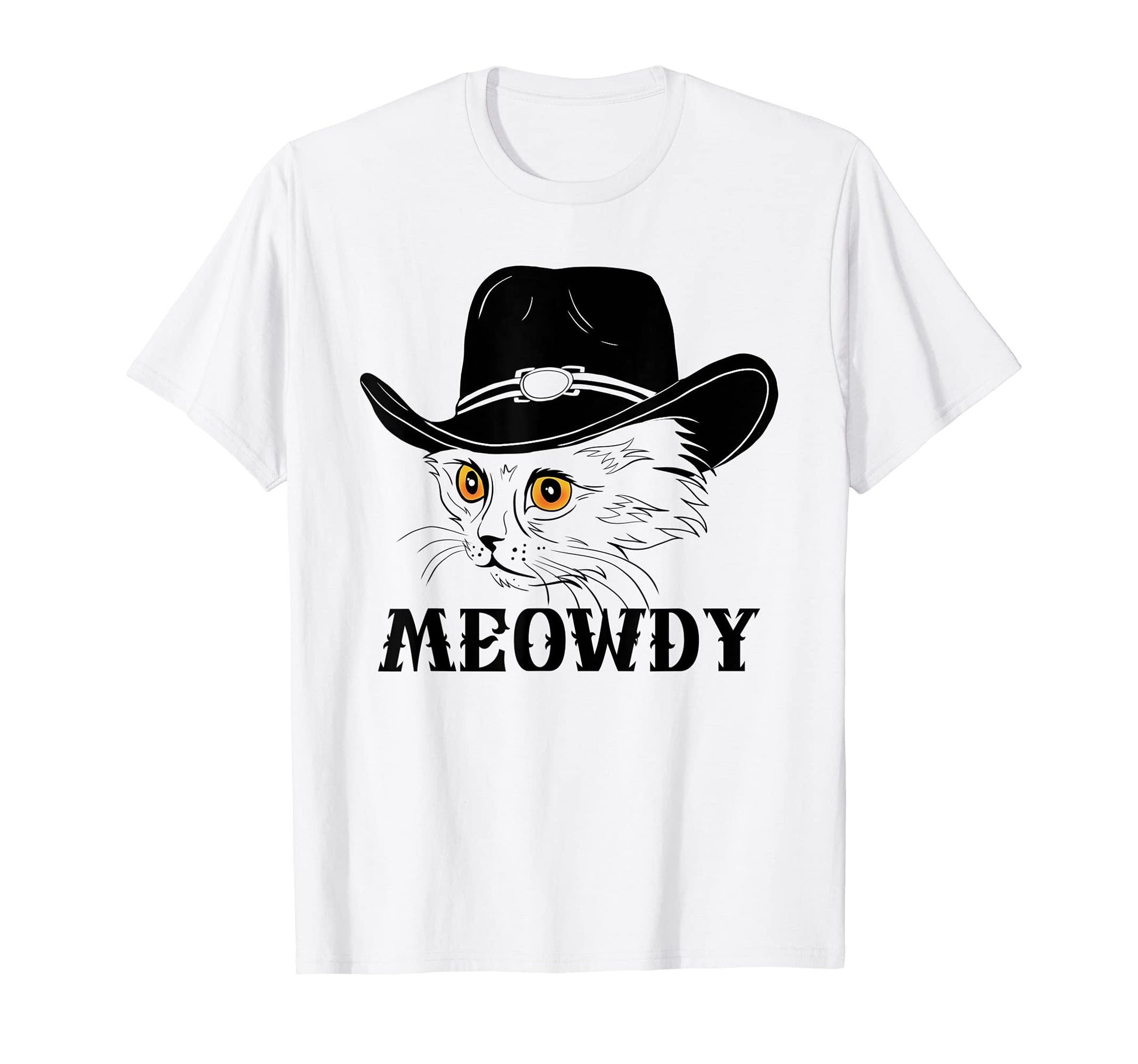Meowdy Funny Howdy Cat Dad Joke T-Shirt - Custom Art Print Men Women - T-Shirt, Sweatshirt, Hoodie