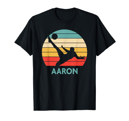 Aaron Name Gift Personalized Soccer T-Shirt - Trendy Graphic Men Women - T-Shirt, Sweatshirt, Hoodie