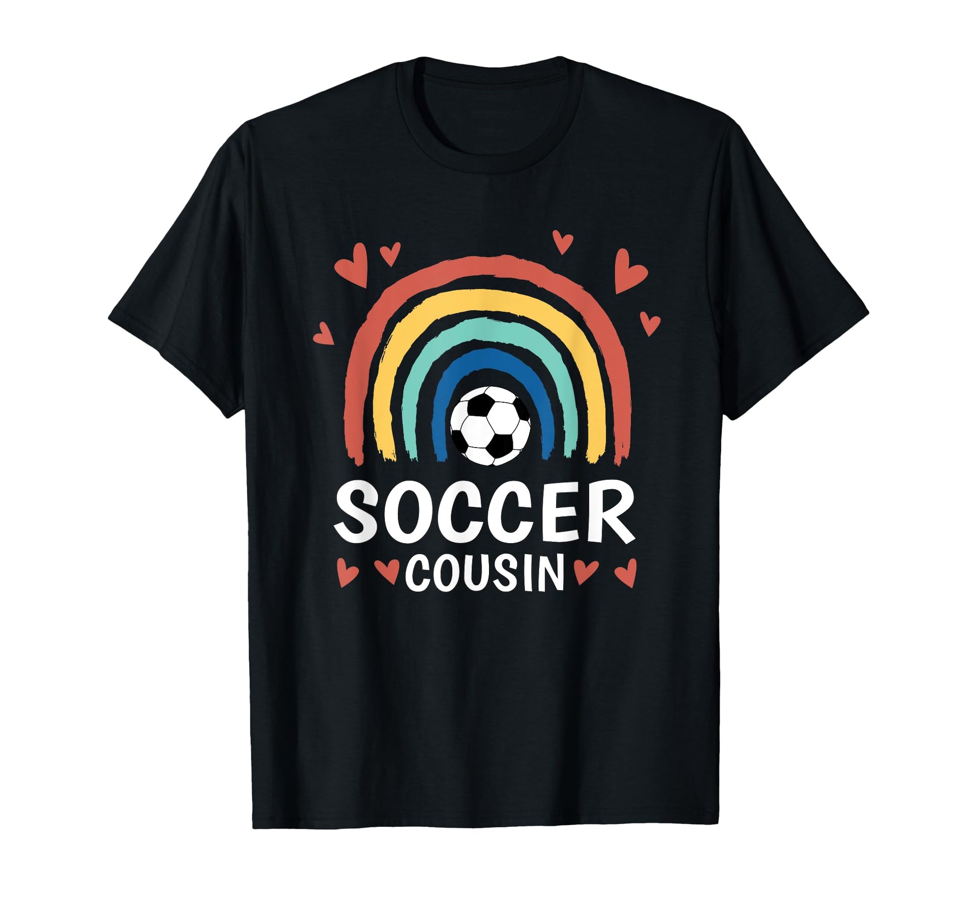 Leopard Rainbow Soccer Player Family T-Shirt - Casual Everyday Wear Unisex - T-Shirt, Sweatshirt, Hoodie
