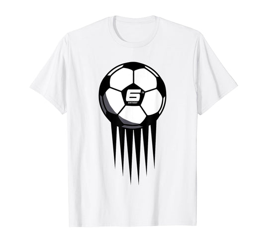 6Th Birthday Soccer 6 Years Old T-Shirt - Custom Art Print Men Women - T-Shirt, Sweatshirt, Hoodie