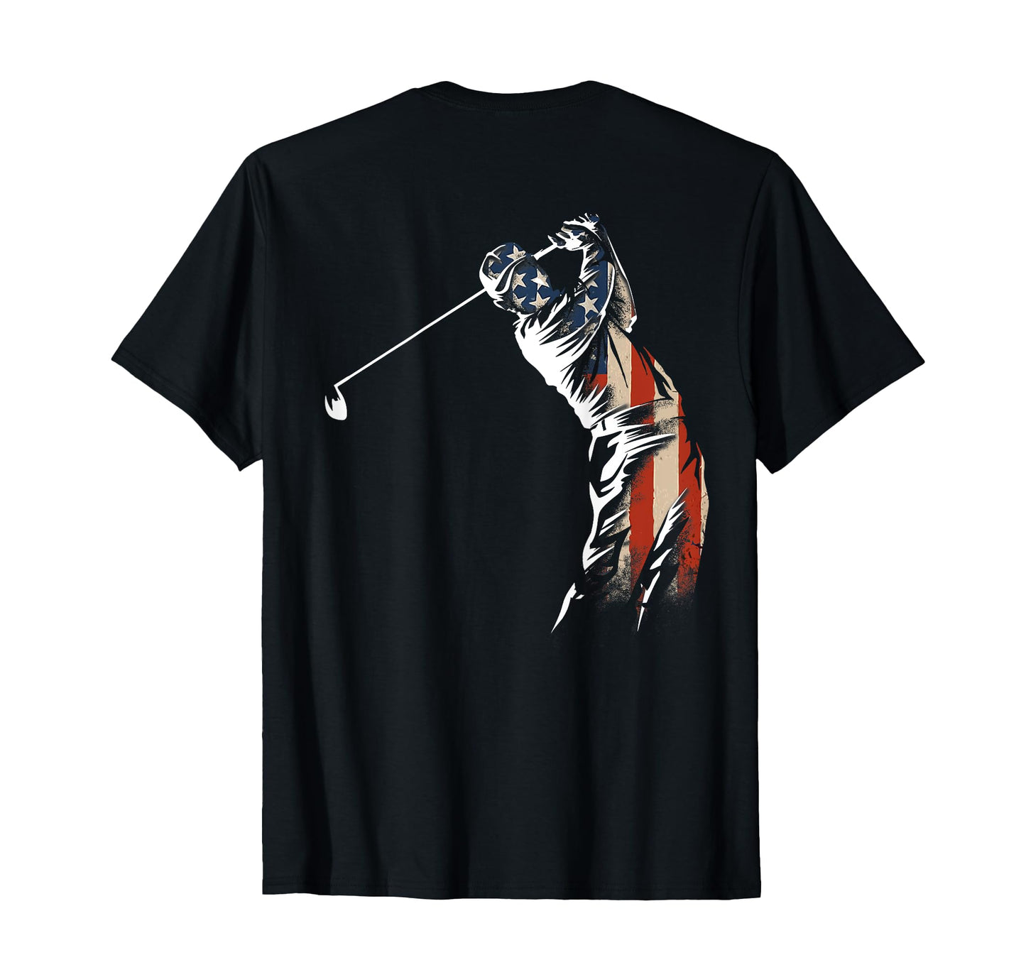 American Flag Golf Golfer Golfing Dad T-Shirt - Fun Novelty Design Unisex - T-Shirt, Sweatshirt, Hoodie
