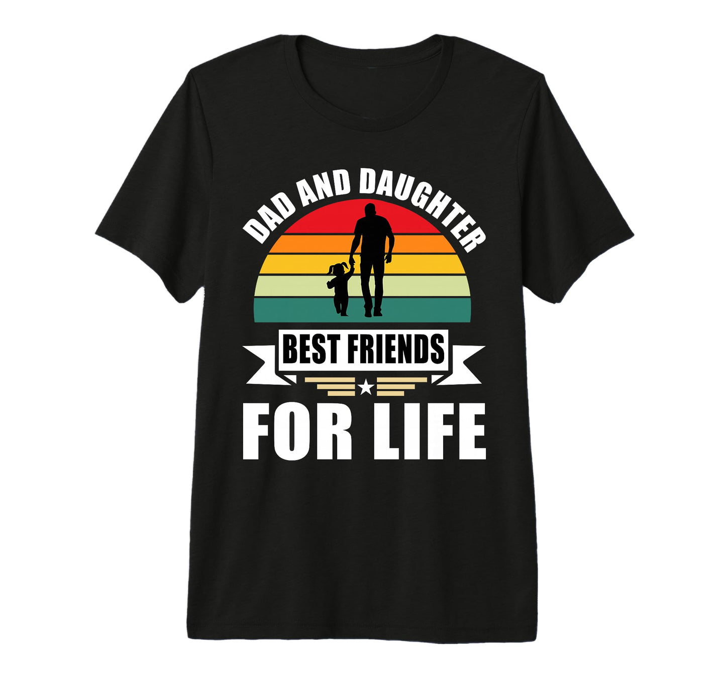 Funny Dad And Daughter Best Friends T-Shirt - Trendy Graphic Men Women - T-Shirt, Sweatshirt, Hoodie