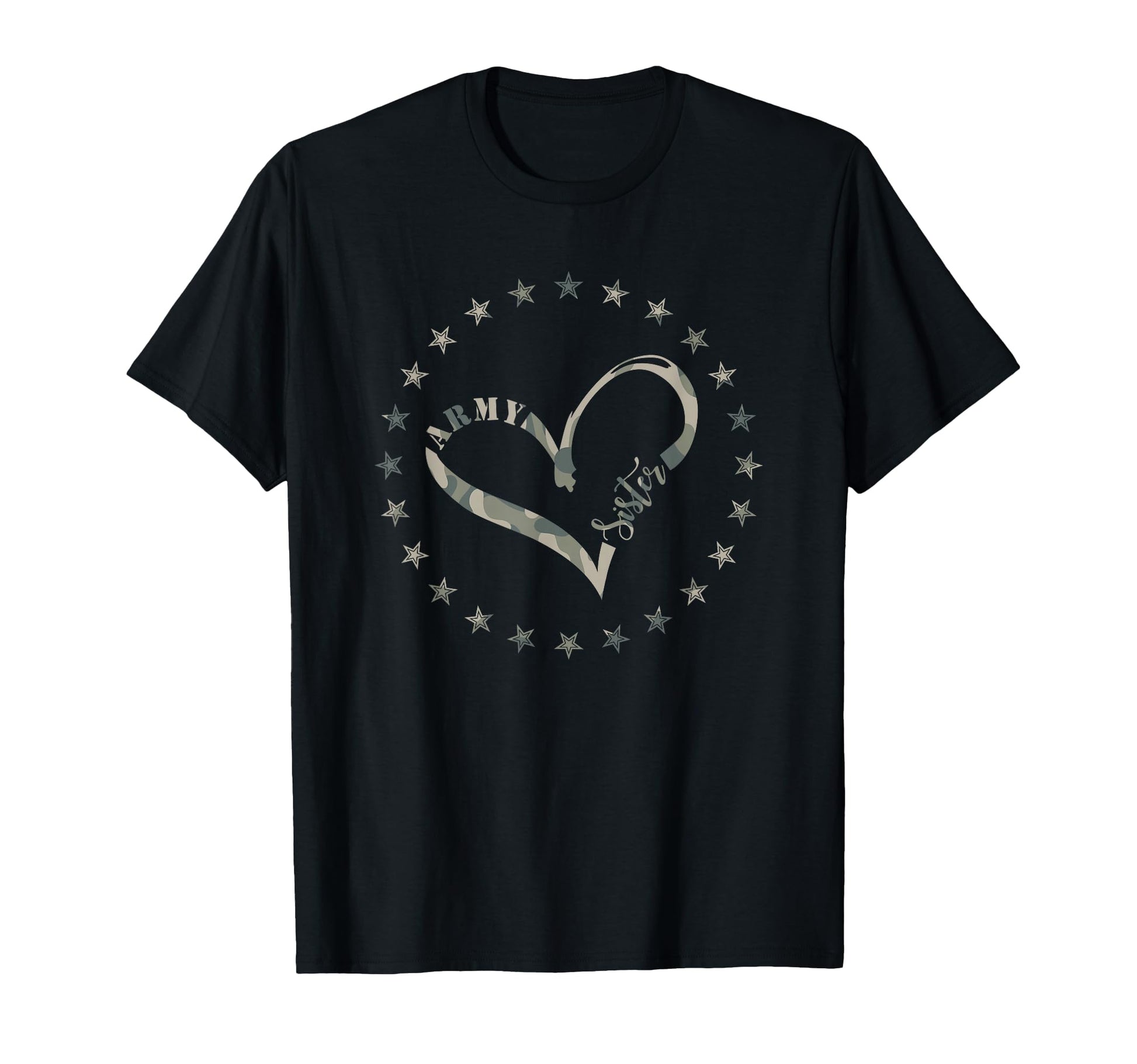 Proud Army Sister Camouflage Army T-Shirt - Minimalist Print Men Women - T-Shirt, Sweatshirt, Hoodie
