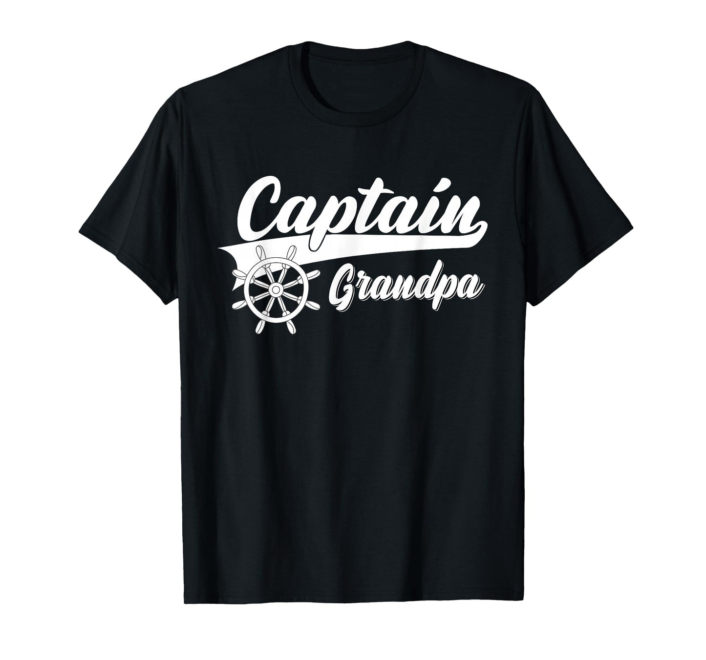 Captain Grandpa Boating Anchors T-Shirt - Fun Novelty Design for Adults - T-Shirt, Sweatshirt, Hoodie