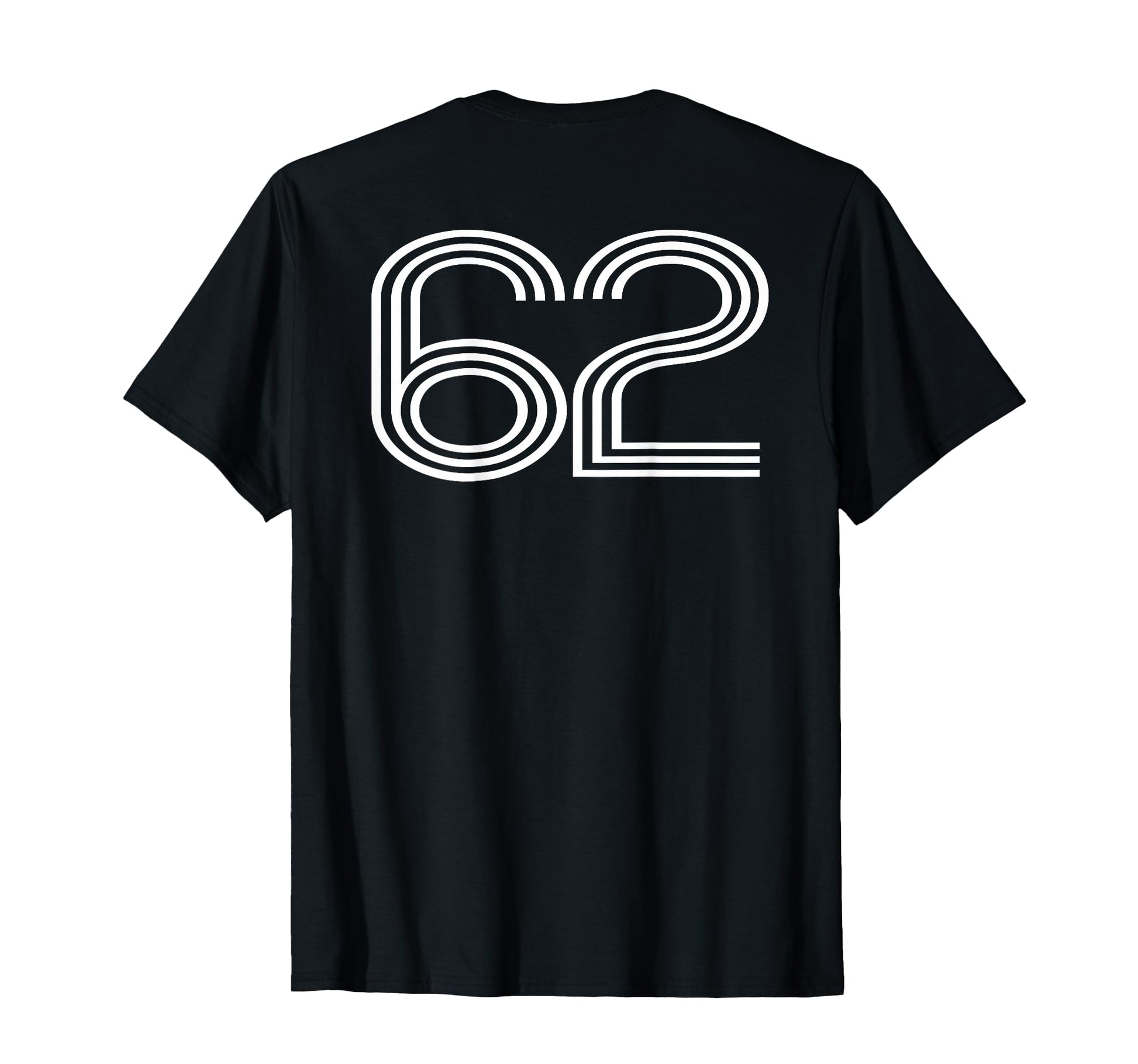 Number 62 Baseball Football Soccer T-Shirt - Novelty Apparel for Adults - T-Shirt, Sweatshirt, Hoodie