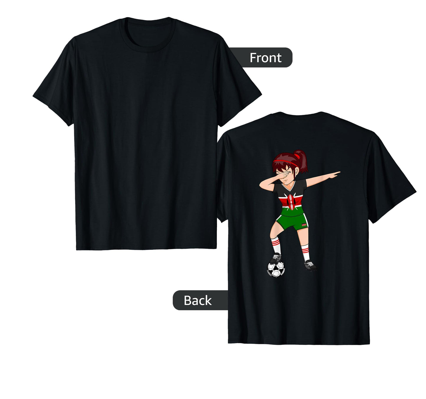Dabbing Soccer Kenya Jersey Kenyan T-Shirt - Streetwear Style for Adults - T-Shirt, Sweatshirt, Hoodie
