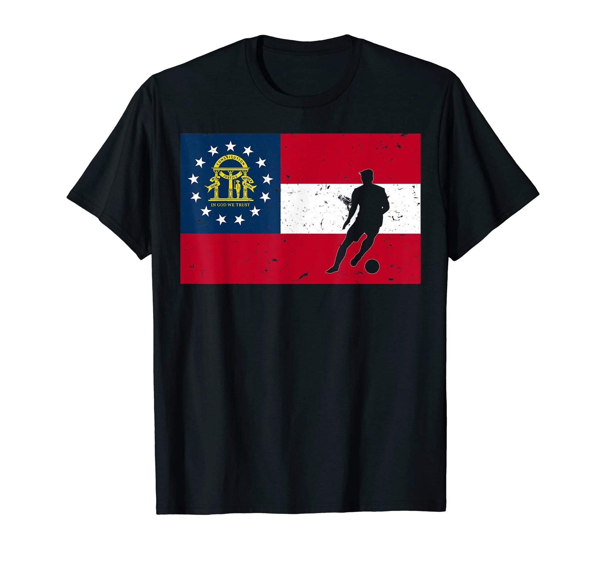 Soccer Sports Soccer Player Georgia Flag T-Shirt - Streetwear Style Unisex - T-Shirt, Sweatshirt, Hoodie