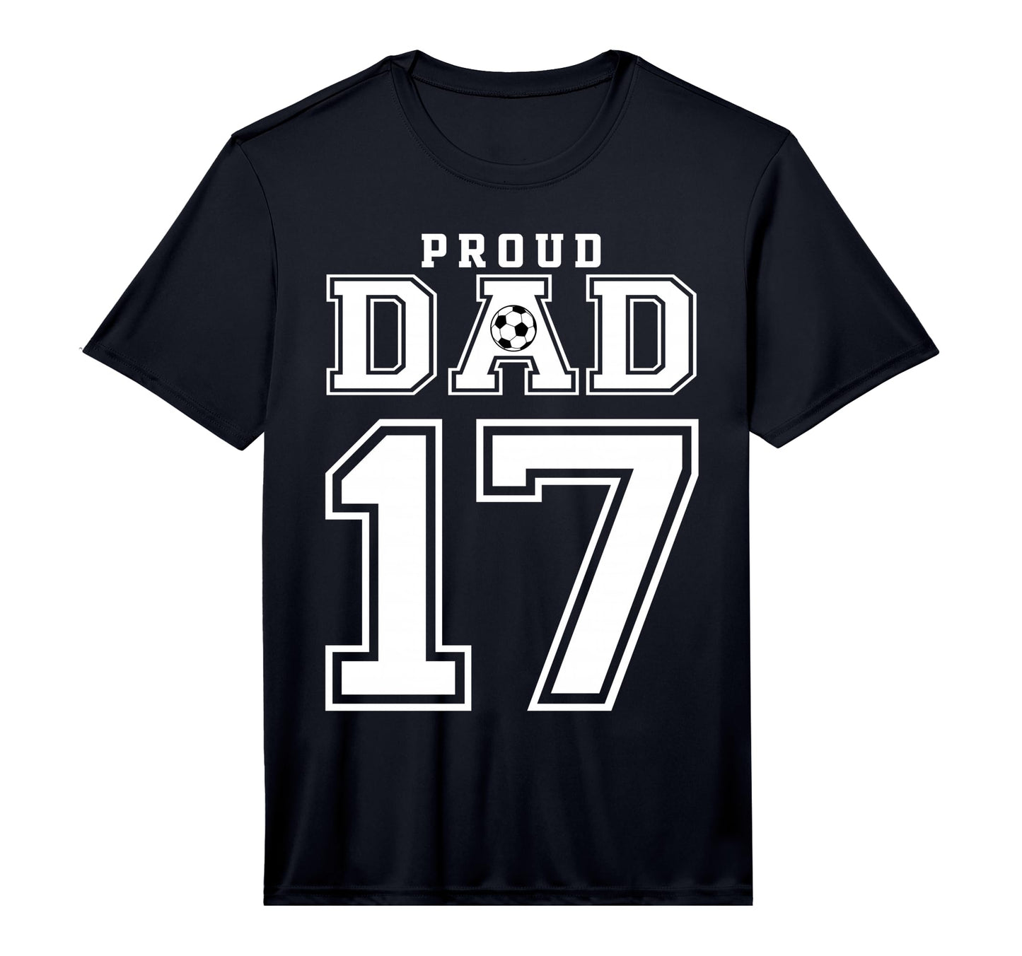 Number 17 Custom Proud Soccer Futbol T-Shirt - Unique Graphic for Adults - T-Shirt, Sweatshirt, Hoodie