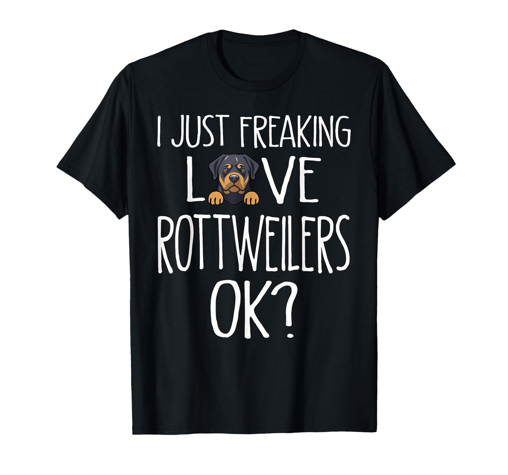 Rottie Dog Mom Dog Dad Funny Rottweiler T-Shirt - Graphic Print Men Women - T-Shirt, Sweatshirt, Hoodie