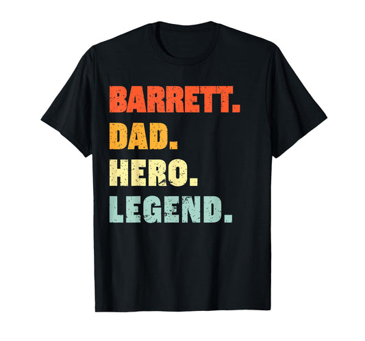Barrett Dad Hero Legend T-Shirt - Aesthetic Graphic for Adults - T-Shirt, Sweatshirt, Hoodie