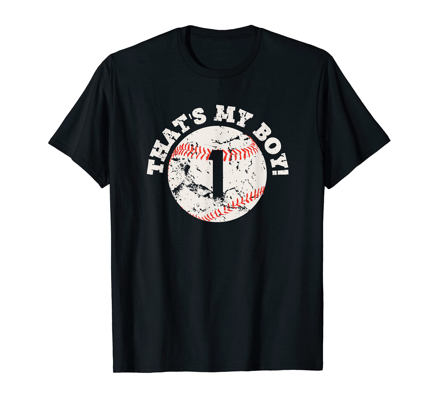 Thats My 1 Baseball Player Mom Or Dad T-Shirt - Minimalist Print Unisex - T-Shirt, Sweatshirt, Hoodie