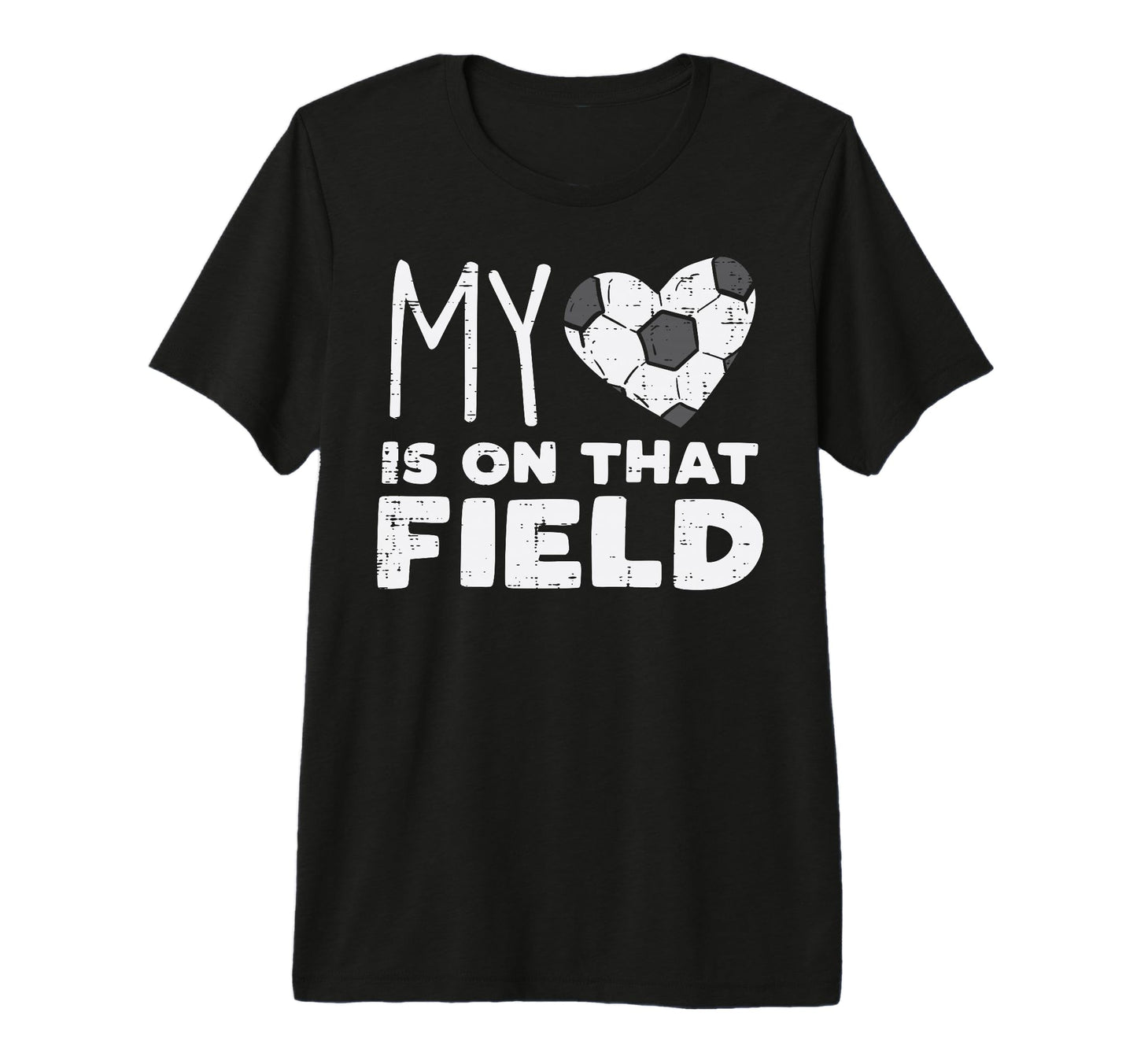My Heart That Field Soccer T-Shirt - Fun Novelty Design for Adults - T-Shirt, Sweatshirt, Hoodie