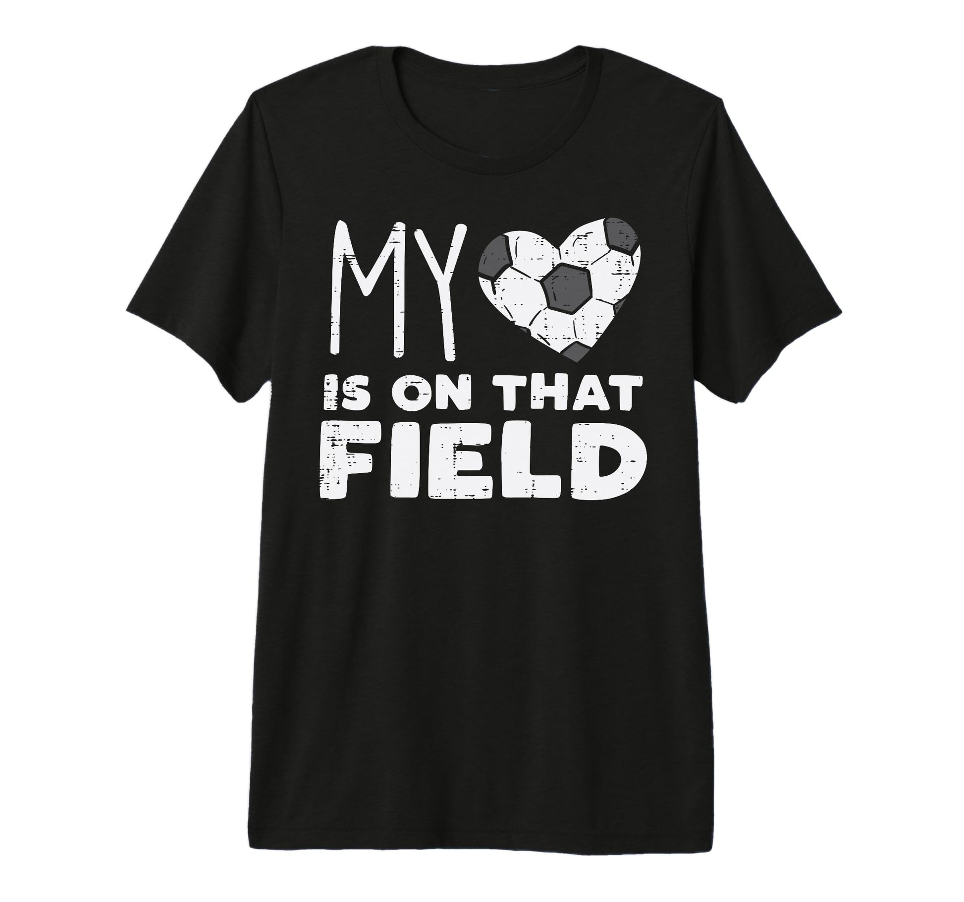 My Heart That Field Soccer T-Shirt - Fun Novelty Design for Adults - T-Shirt, Sweatshirt, Hoodie