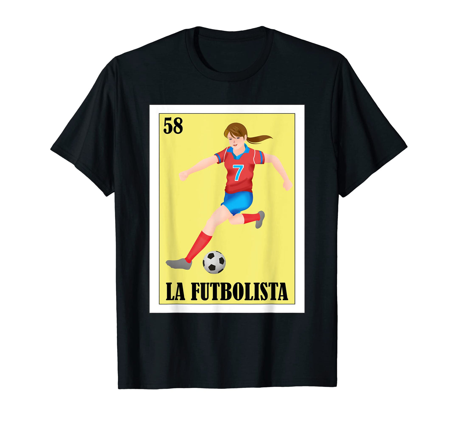 Funny Mexican Soccer La Futbolista T-Shirt - Aesthetic Graphic for Adults - T-Shirt, Sweatshirt, Hoodie