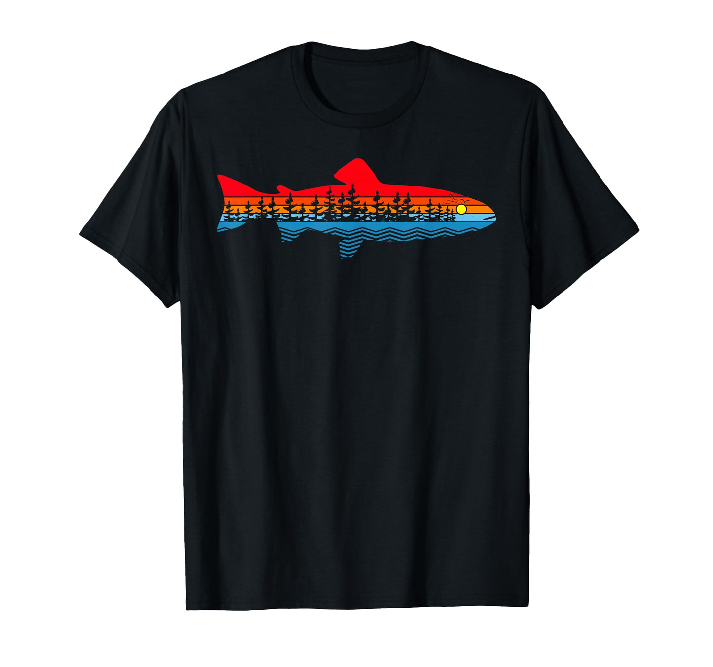 Nature Outdoor Fishing Fisher Trout Fish T-Shirt - Unique Graphic Unisex - T-Shirt, Sweatshirt, Hoodie