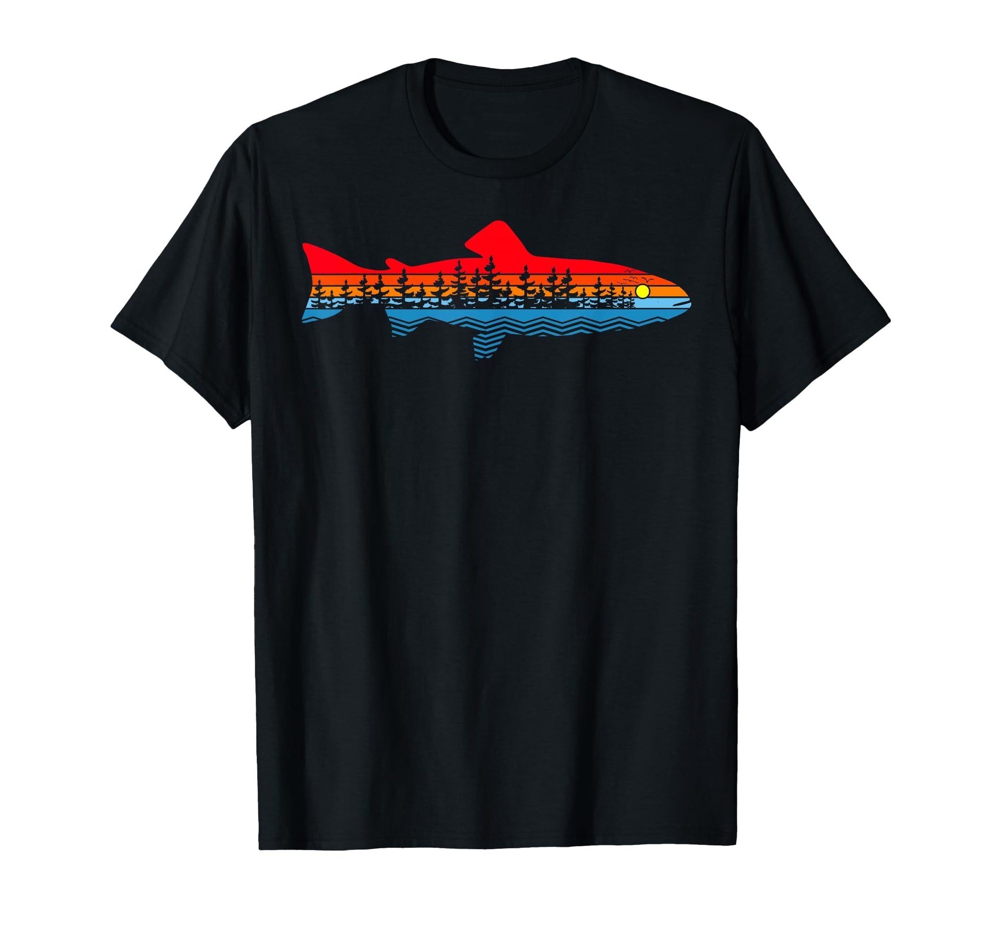 Nature Outdoor Fishing Fisher Trout Fish T-Shirt - Unique Graphic Unisex - T-Shirt, Sweatshirt, Hoodie