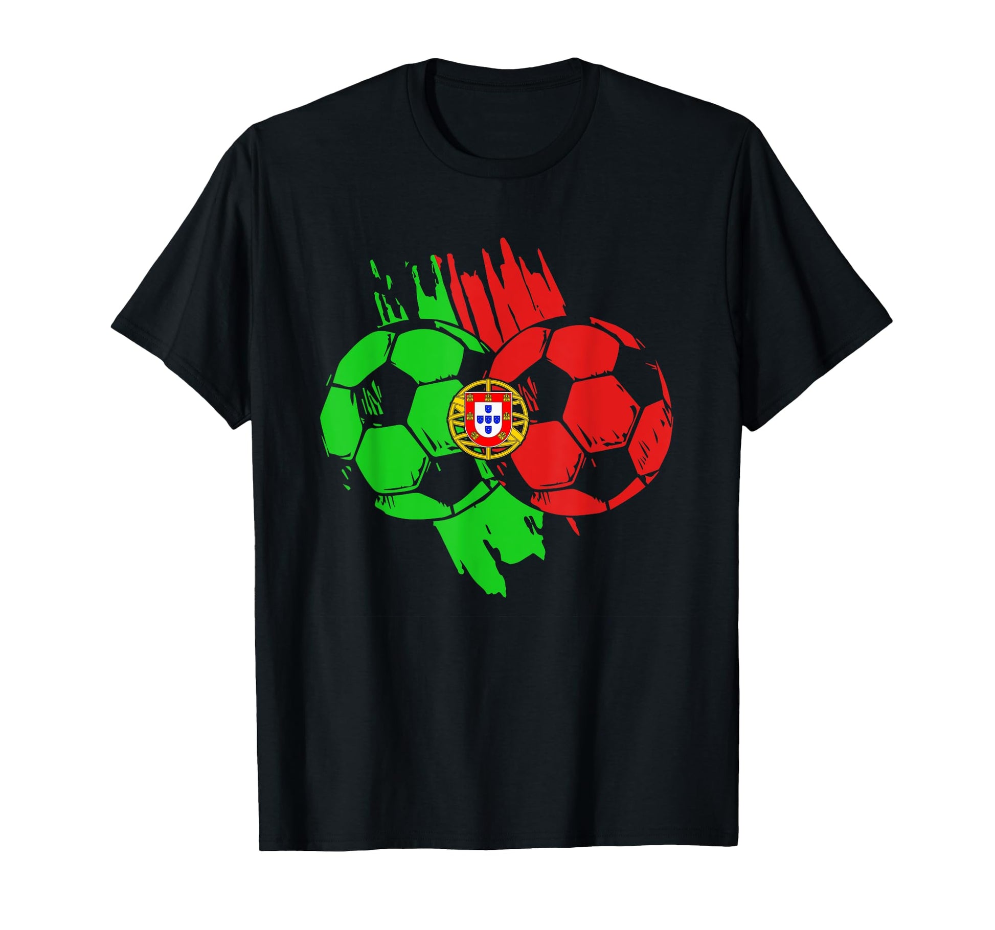 Portugal Football Ball Portuguese Soccer T-Shirt - Trendy Graphic Unisex - T-Shirt, Sweatshirt, Hoodie