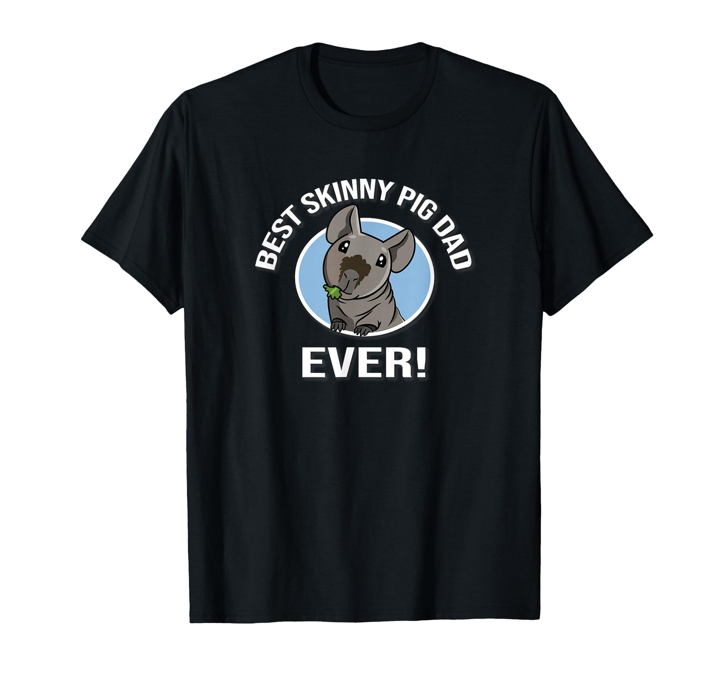 Funny Kawaii Best Dad Black Hairless T-Shirt - Minimalist Print Men Women - T-Shirt, Sweatshirt, Hoodie