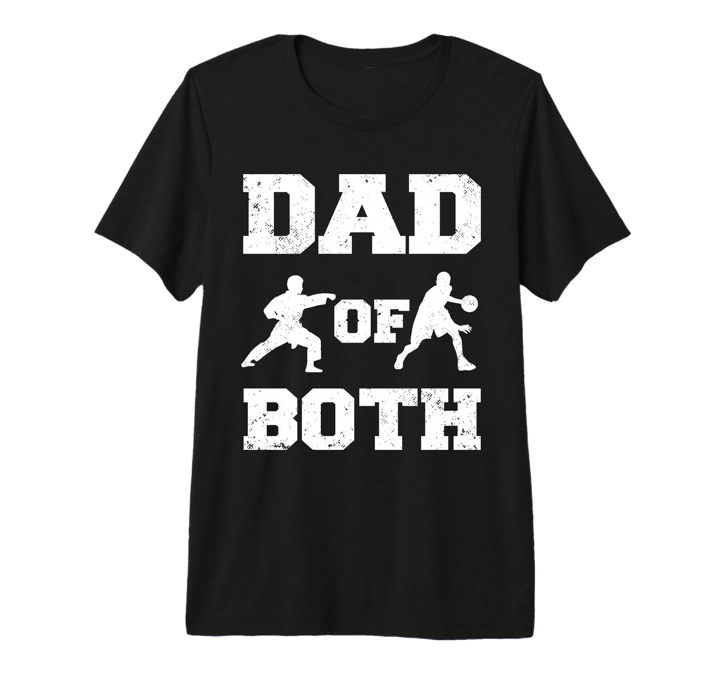 Mens Dad Both Funny Karate Basketball T-Shirt - Unique Graphic for Adults - T-Shirt, Sweatshirt, Hoodie