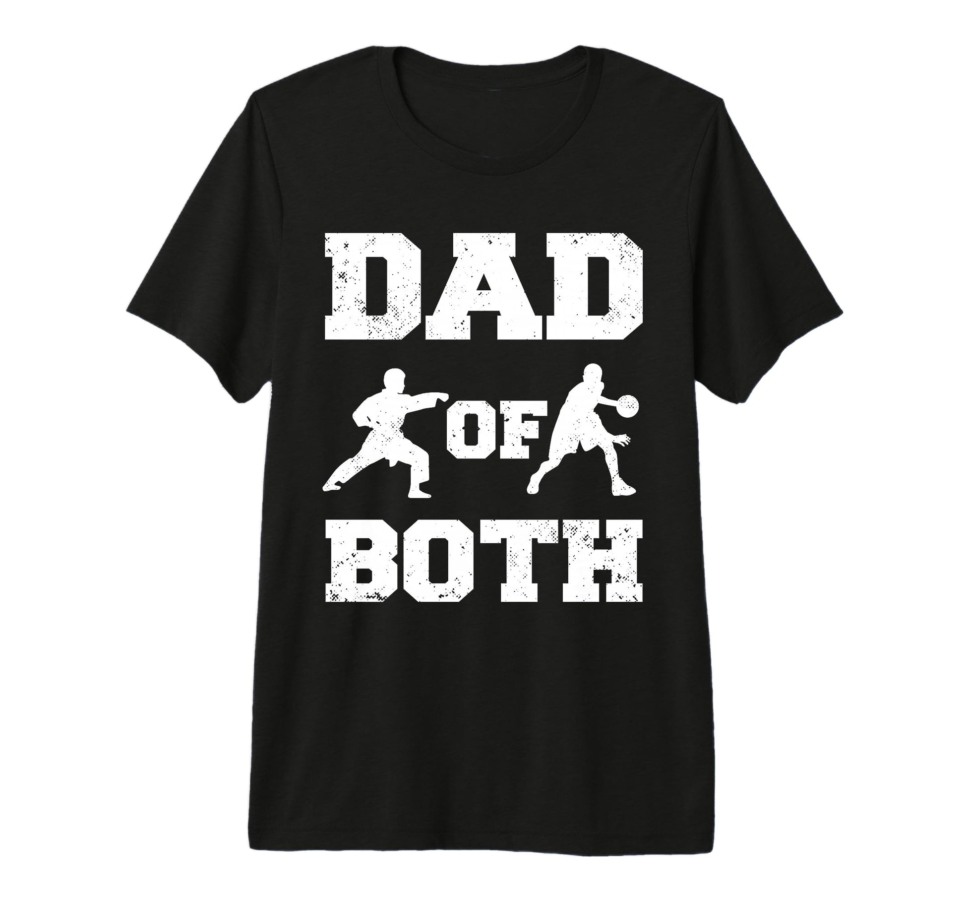 Mens Dad Both Funny Karate Basketball T-Shirt - Unique Graphic for Adults - T-Shirt, Sweatshirt, Hoodie