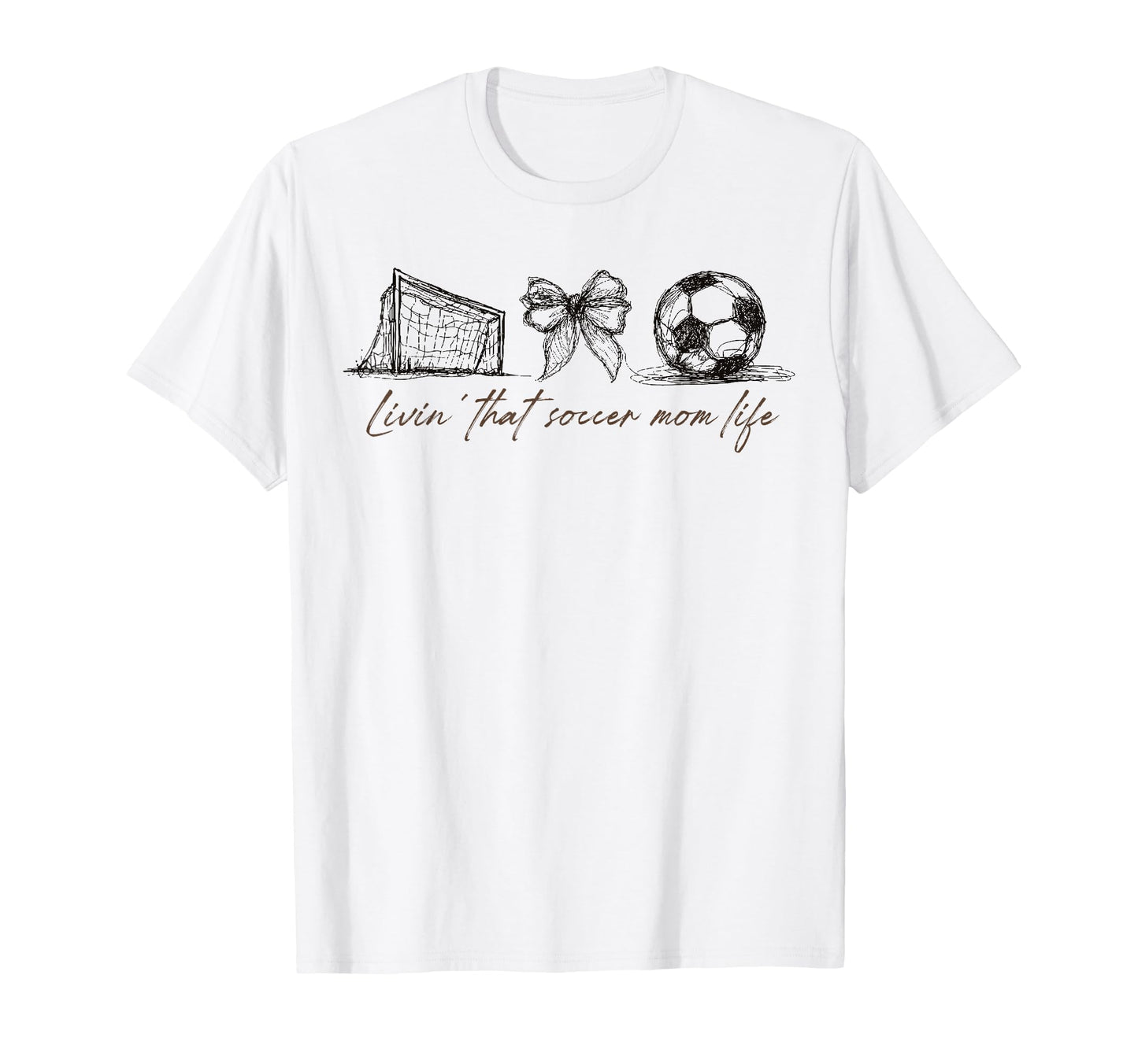 2 Sided Livin That Soccer Mom Life T-Shirt - Custom Art Print for Adults - T-Shirt, Sweatshirt, Hoodie