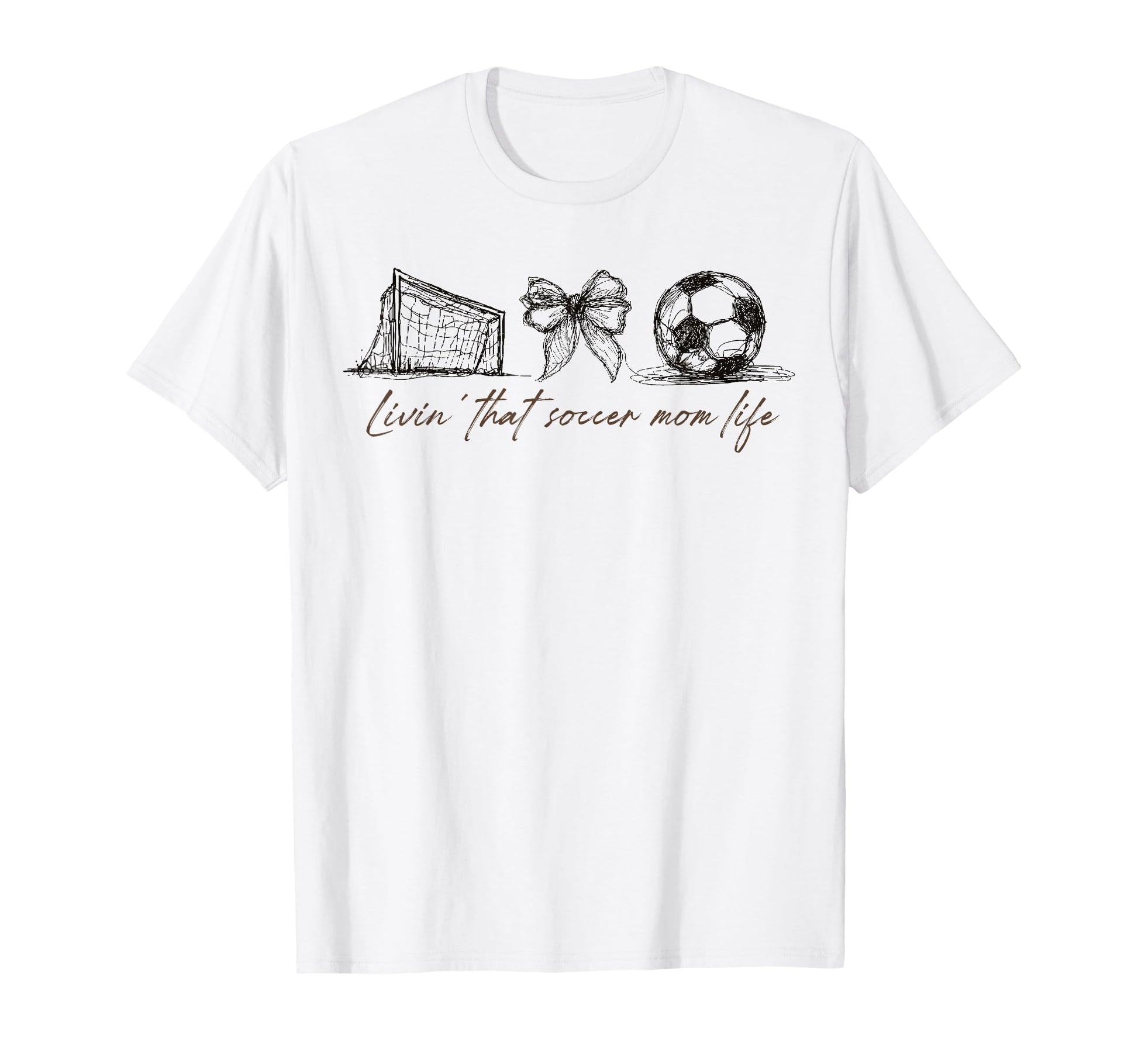 2 Sided Livin That Soccer Mom Life T-Shirt - Custom Art Print for Adults - T-Shirt, Sweatshirt, Hoodie