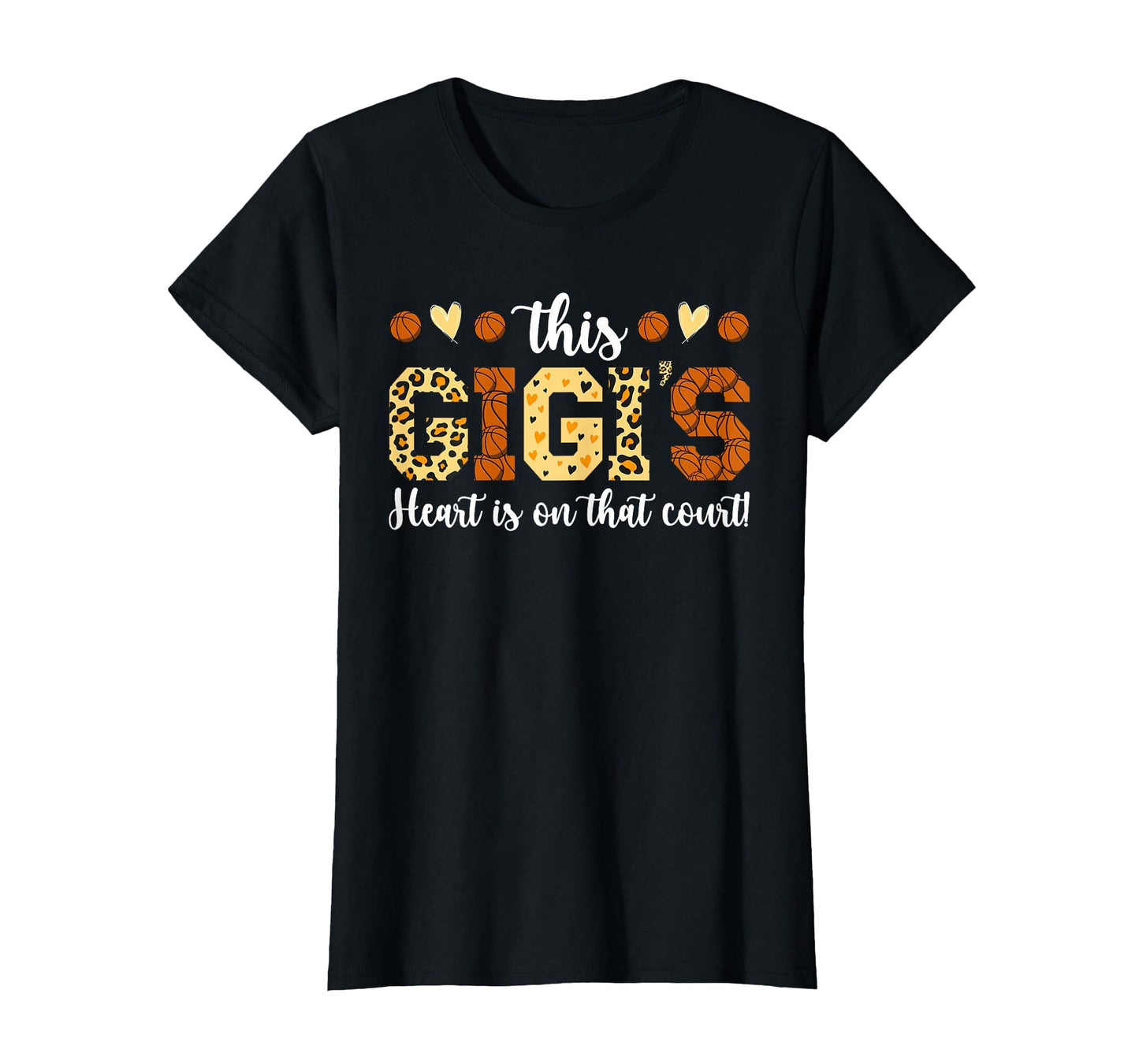 Gigis Heart Basketball Gigi T-Shirt - Custom Art Print for Adults - T-Shirt, Sweatshirt, Hoodie