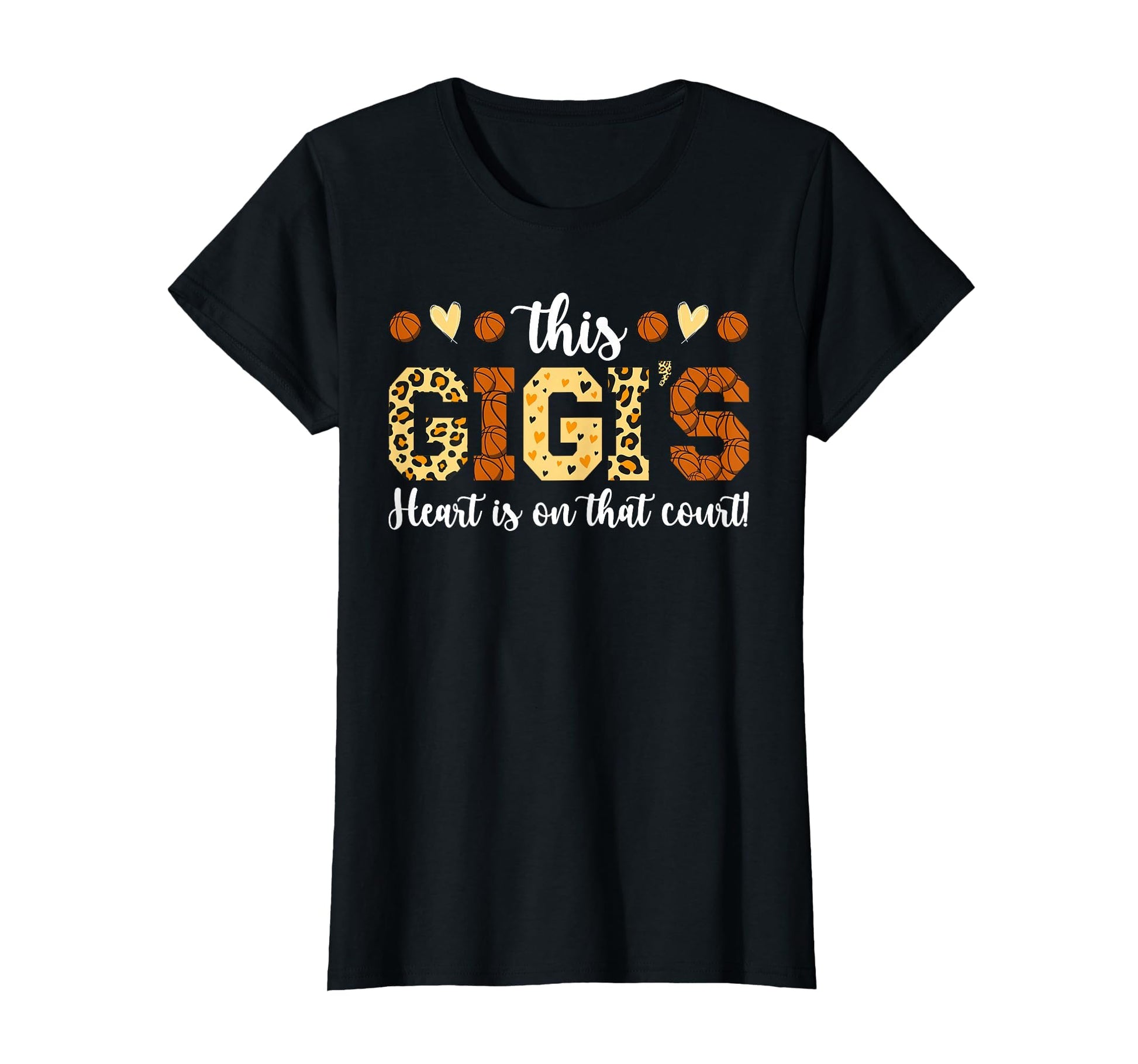 Gigis Heart Basketball Gigi T-Shirt - Custom Art Print for Adults - T-Shirt, Sweatshirt, Hoodie