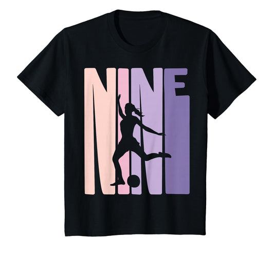 9 Years Soccer Gift 9Th Birthday T-Shirt - Unique Graphic for Adults - T-Shirt, Sweatshirt, Hoodie
