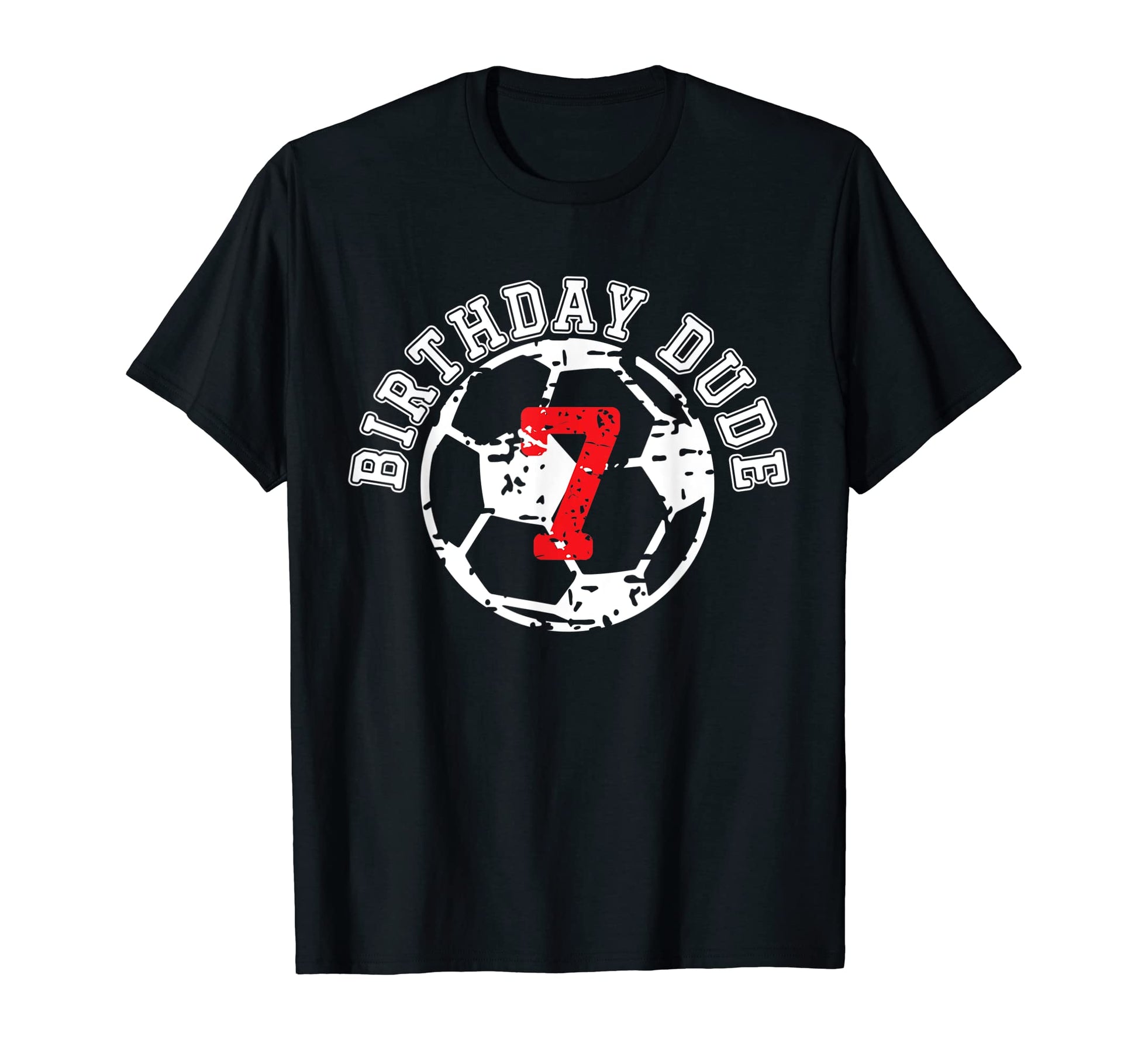 7 Year Old 7Th Birthday Dude Soccer T-Shirt - Aesthetic Graphic for Adults - T-Shirt, Sweatshirt, Hoodie